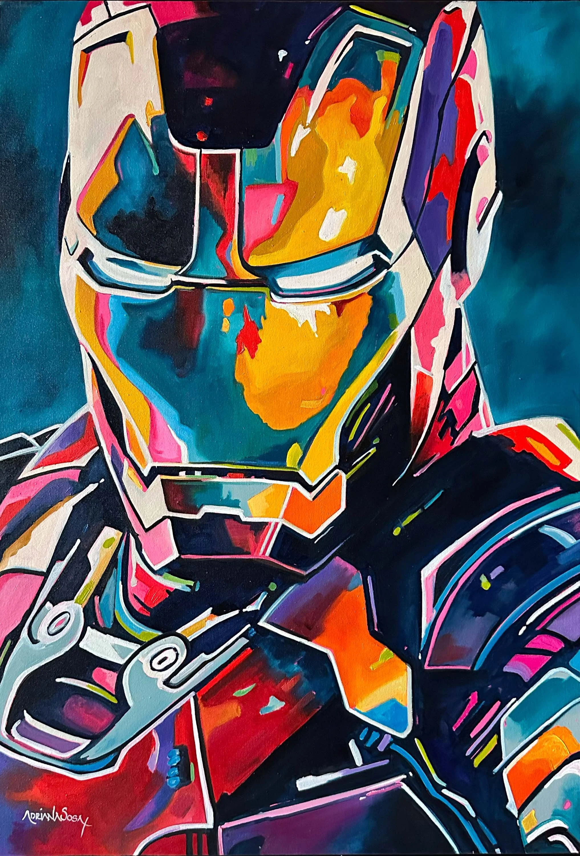 "Ironman". Óleo sobre tela, 50x70 cm. 
