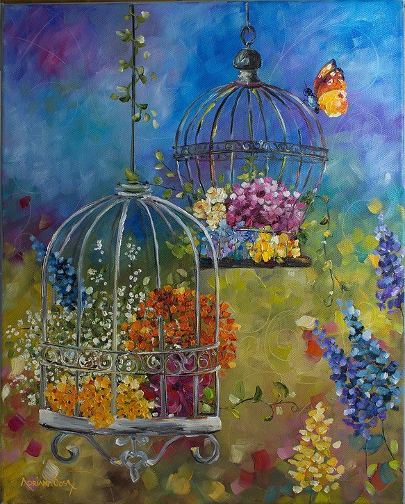 "Paseando" Óleo sobre tela. 40cm x 50cm.
