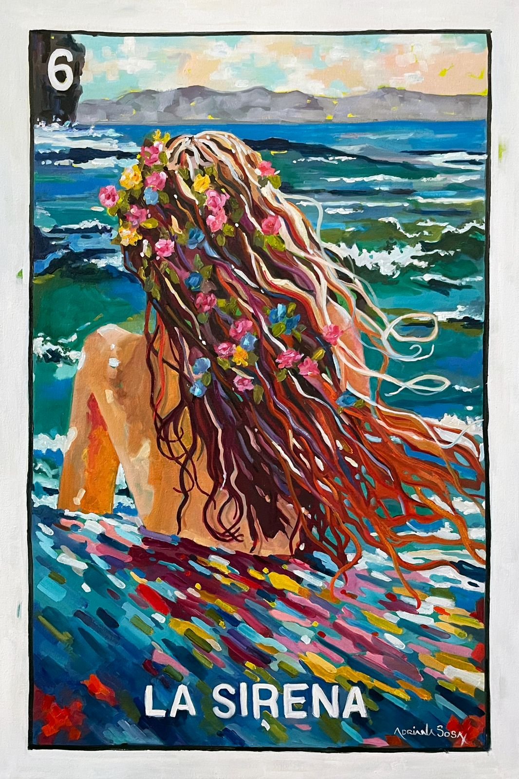 Colección Lotería "La Sirena". Óleo sobre tela 80 x 120 cm.