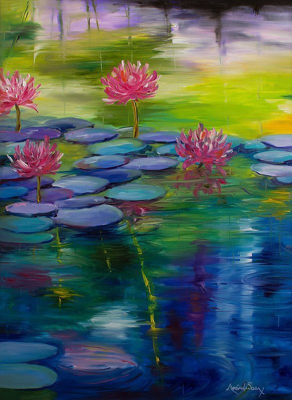 "Tranquilidad" Óleo sobre tela 50 x 70 cm.
