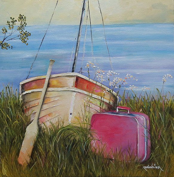 "Escápate Conmigo" Óleo sobre tela 40 x 40 cm.