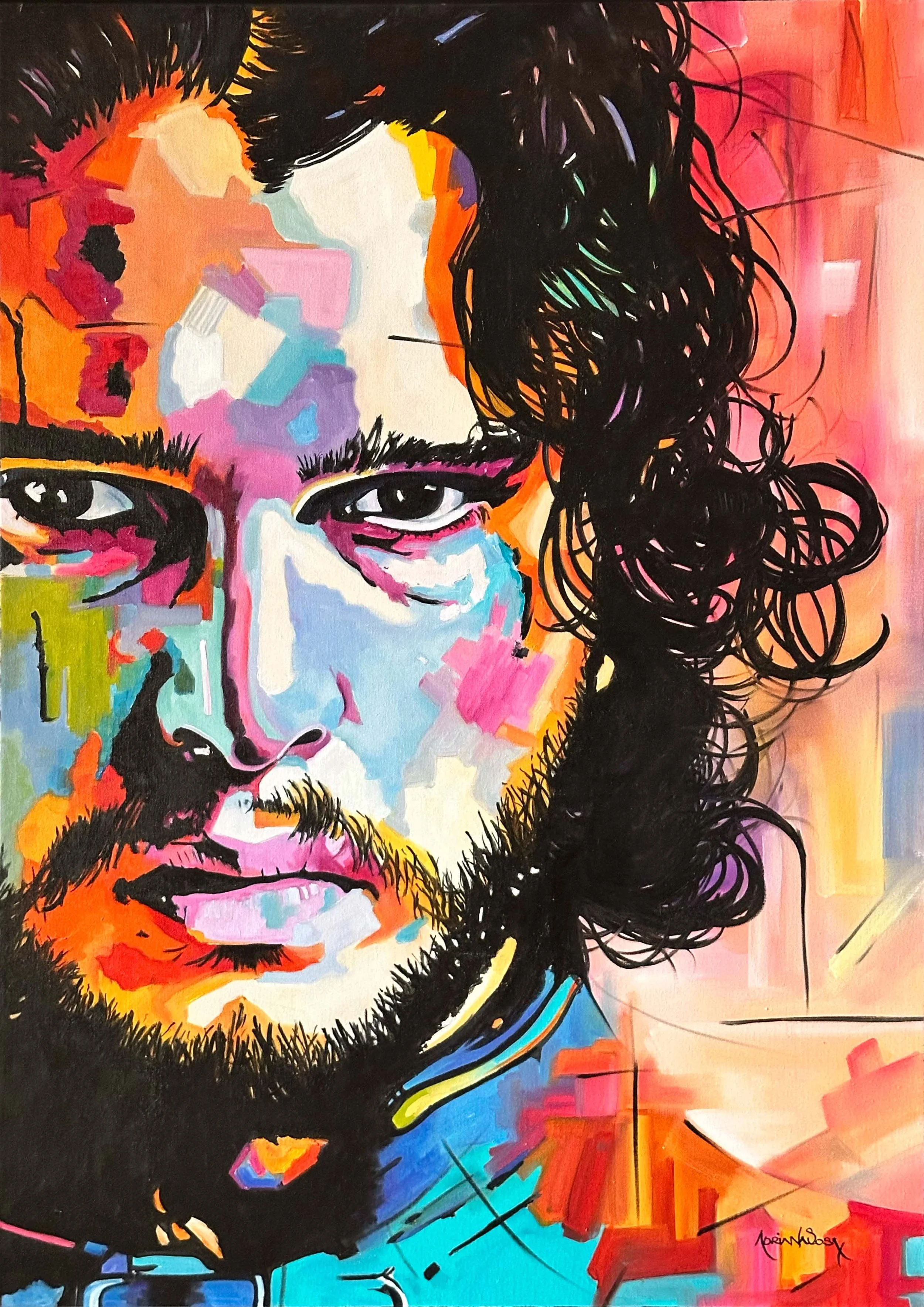 "John Black". Óleo sobre tela, 50x70 cm. 