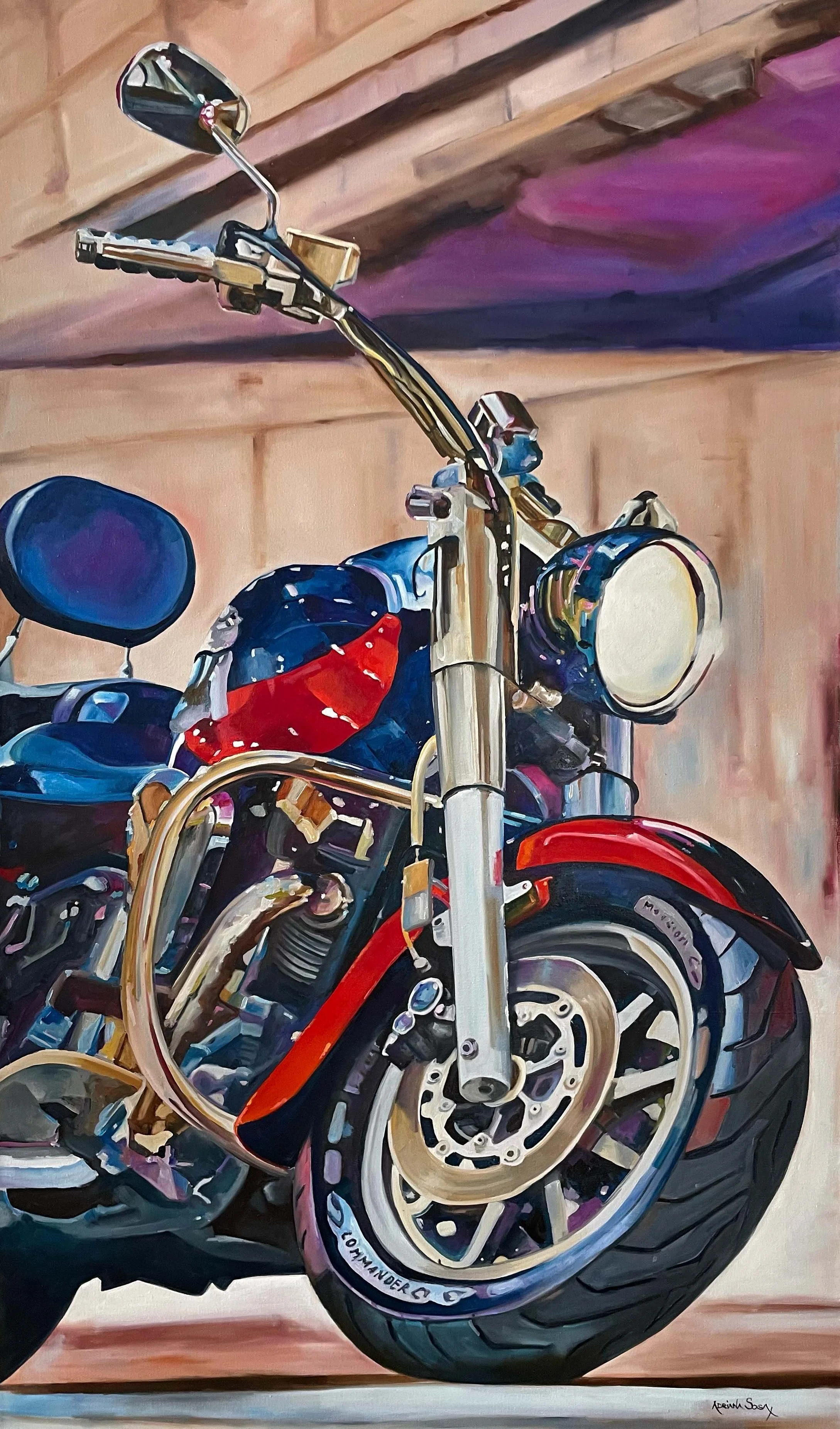 "Insurgente". Óleo sobre tela, 70x120 cm. 