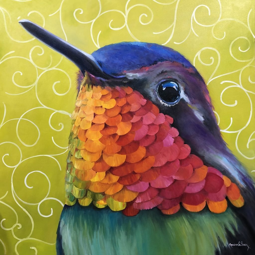 "Espíritu Libre" Óleo sobre tela 100 x 100 cm.