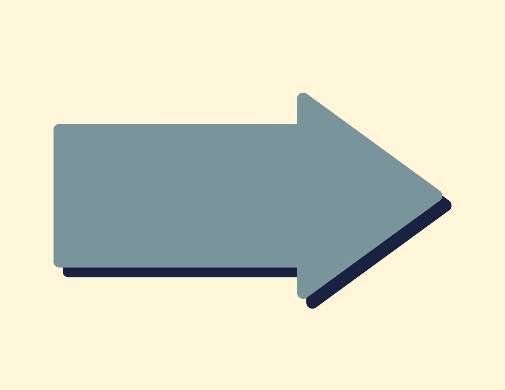 Graphic of blue arrow