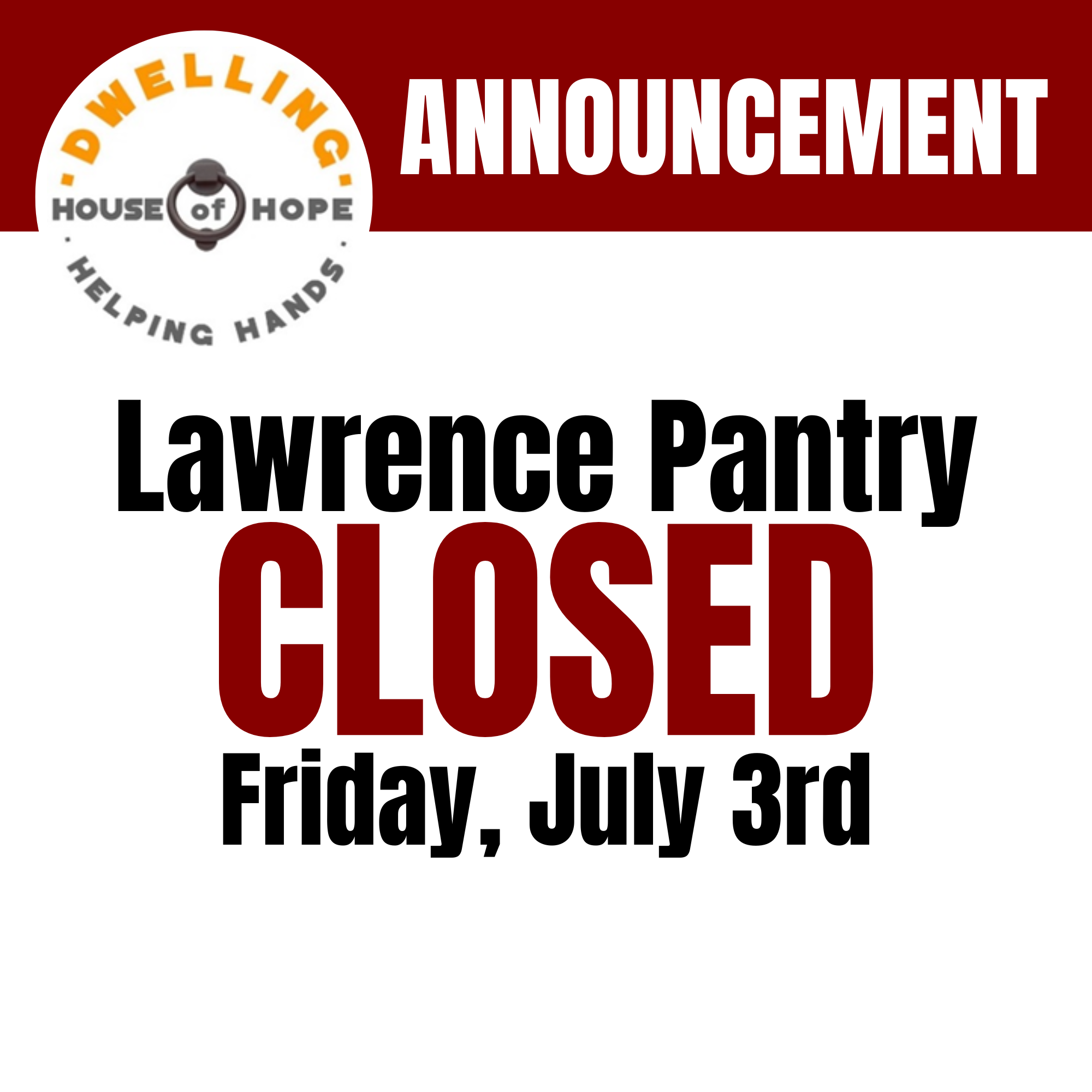 Pantry CLOSED