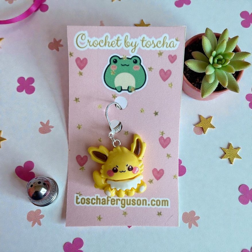 Eevee Pokemon Resin Stitch Marker