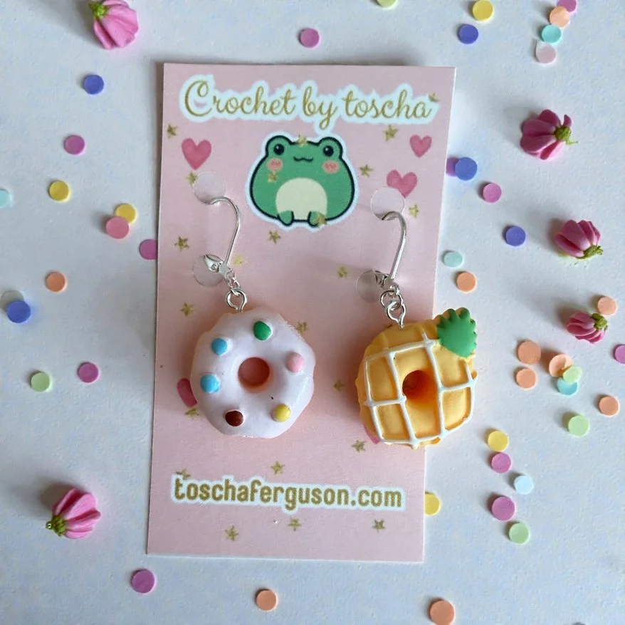 Donuts (set of 2) Resin Stitch markers