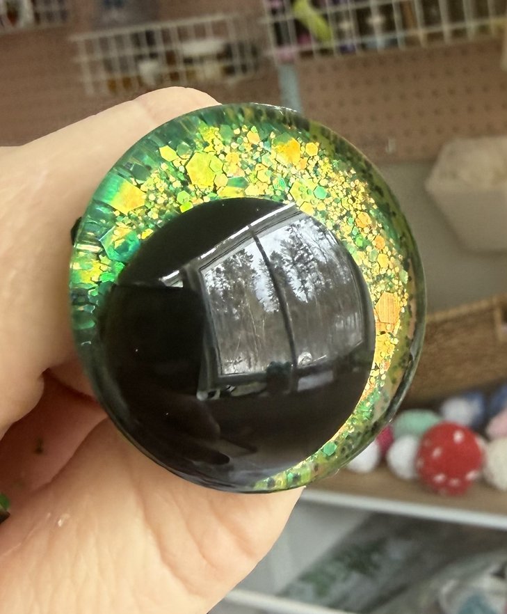 Fairy Grove Lime green Sinker Safety Eyes