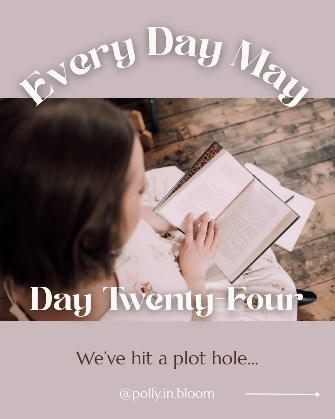 There was no other song that could go with Day Twenty-Four of every day May because it really has been a rollercoaster.

The carousel says it all, but I&rsquo;m a bit gutted that this morning I thought I&rsquo;d have a finished draft in a week, now I
