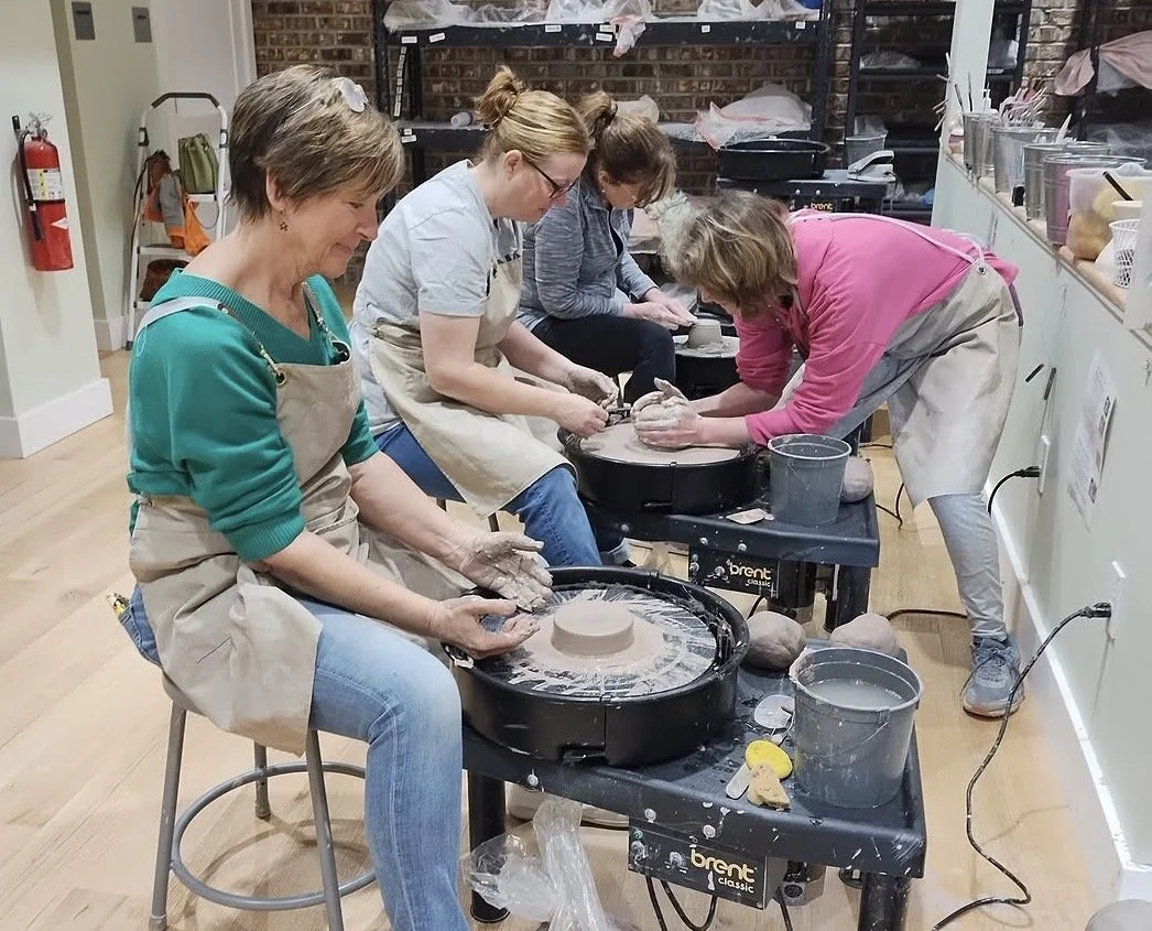 instructor and pottery