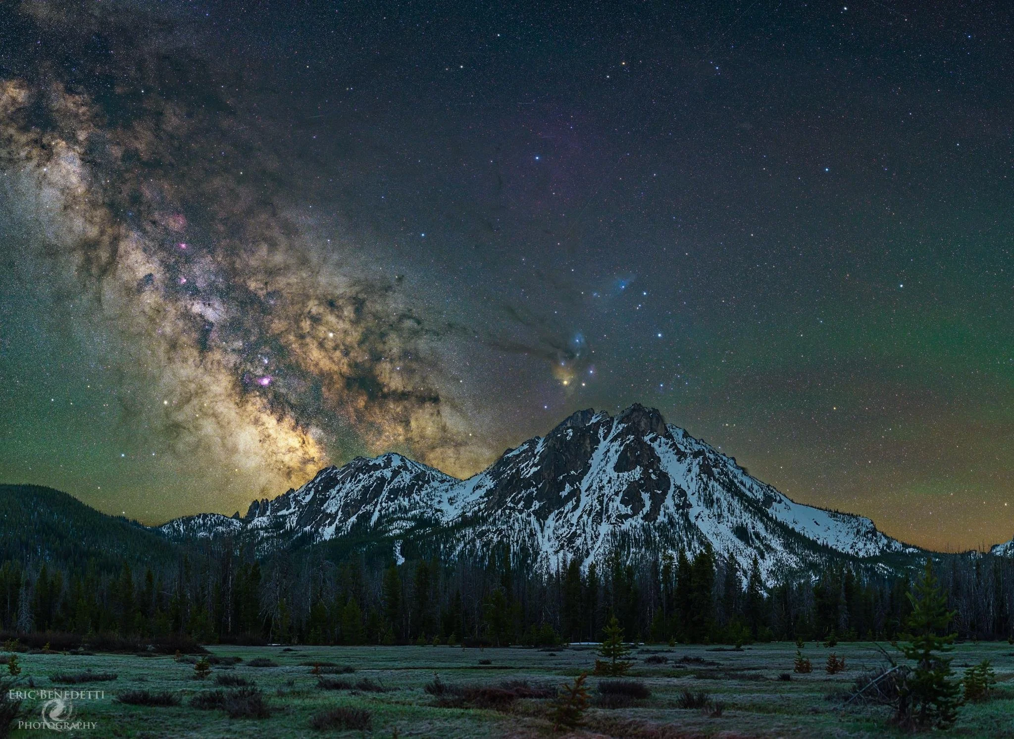 Eric: Sawtooth Mountains from near Stanley Lake, Idaho