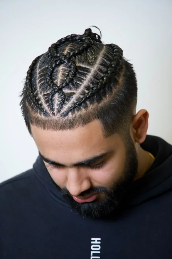 Man with a well-groomed beard and stylish fade haircut, done at XternalStudio Clovis..jpg