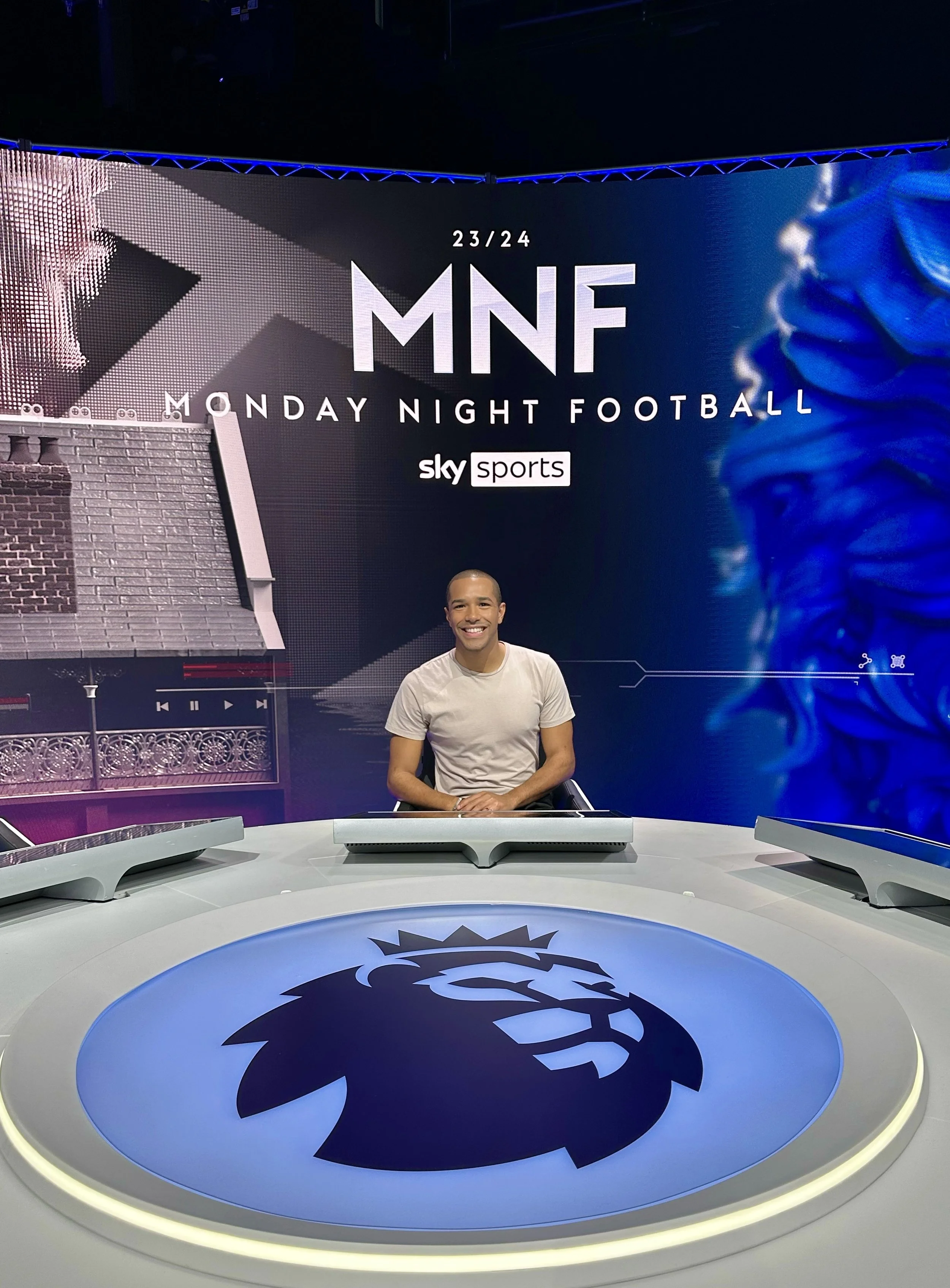 Monday Night Football on Sky Sports with Michael Gunning and the TV Host and Presenter