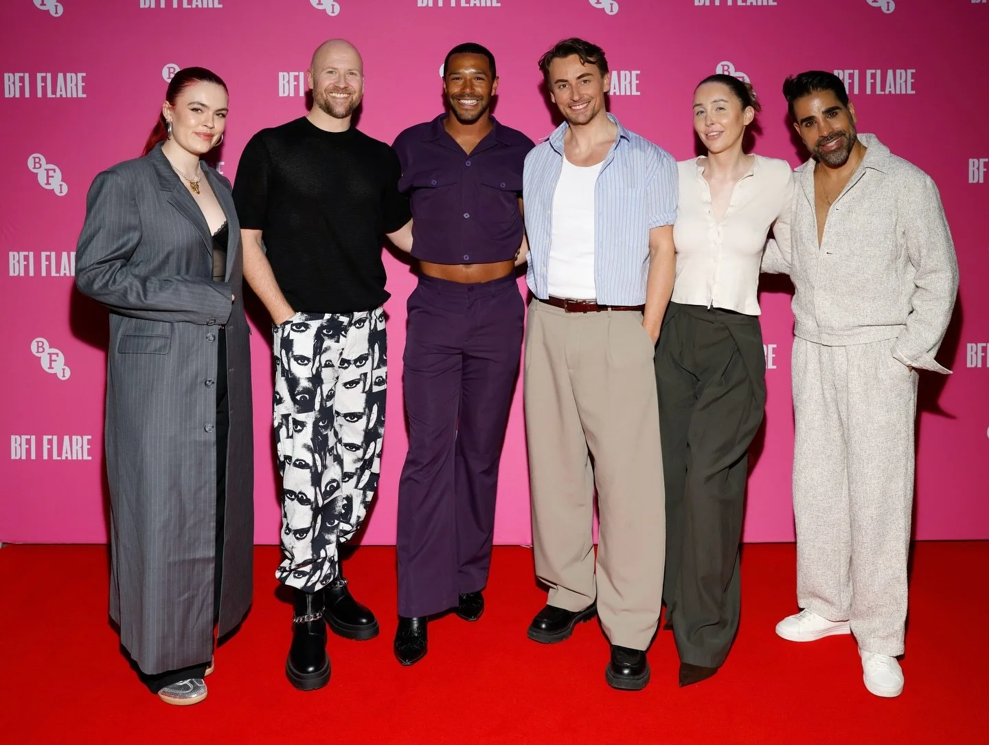 BFI FLARE OPENING NIGHT 2026&hellip; with my faves! 🎉🏳️&zwj;🌈 Touched down from Rio and headed straight to opening night, so excited to be a red carpet host this year with the @britishfilminstitute team! Going to be a fun festival ✨💖💖