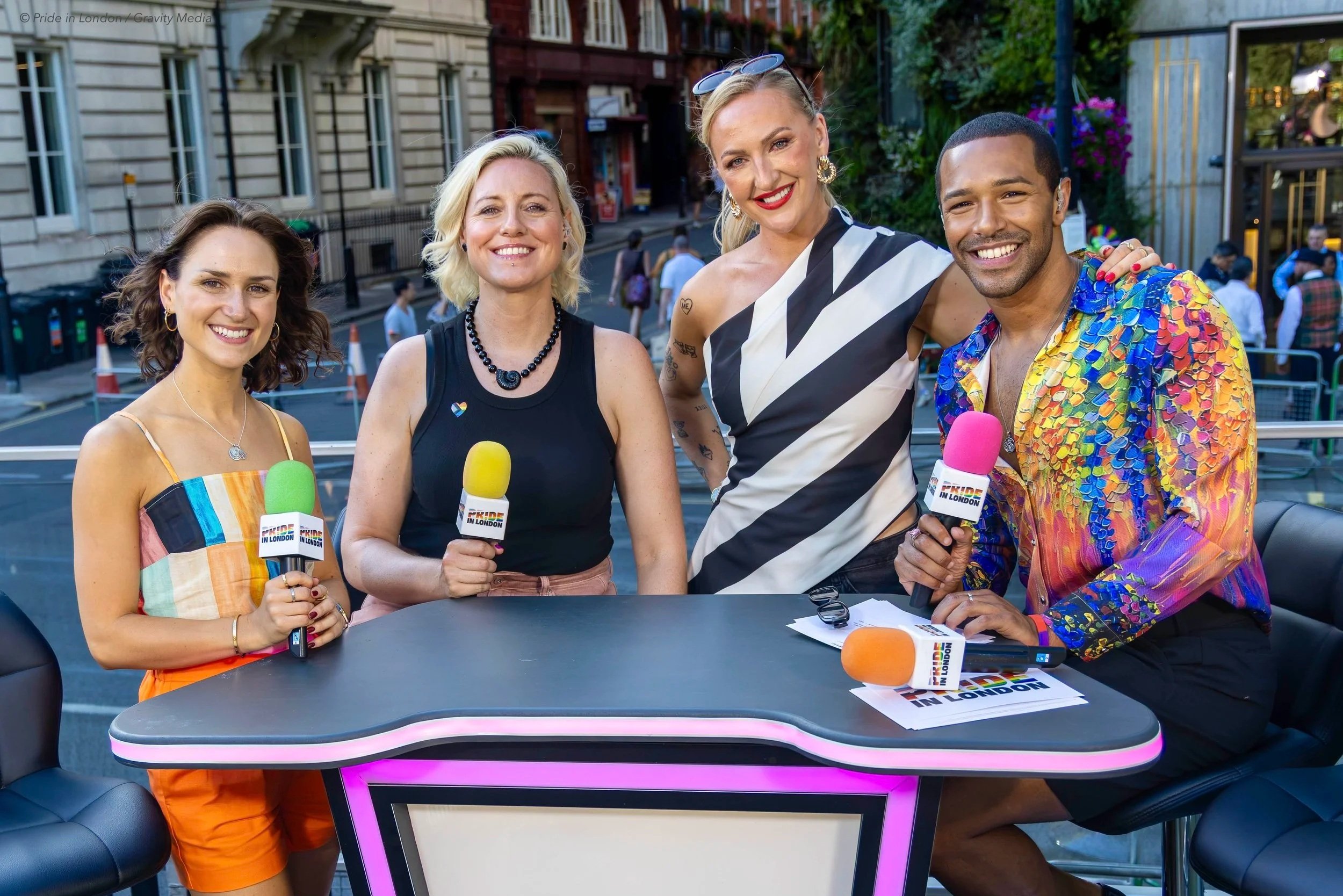 Hosts of the Studio Coverage at Pride in London