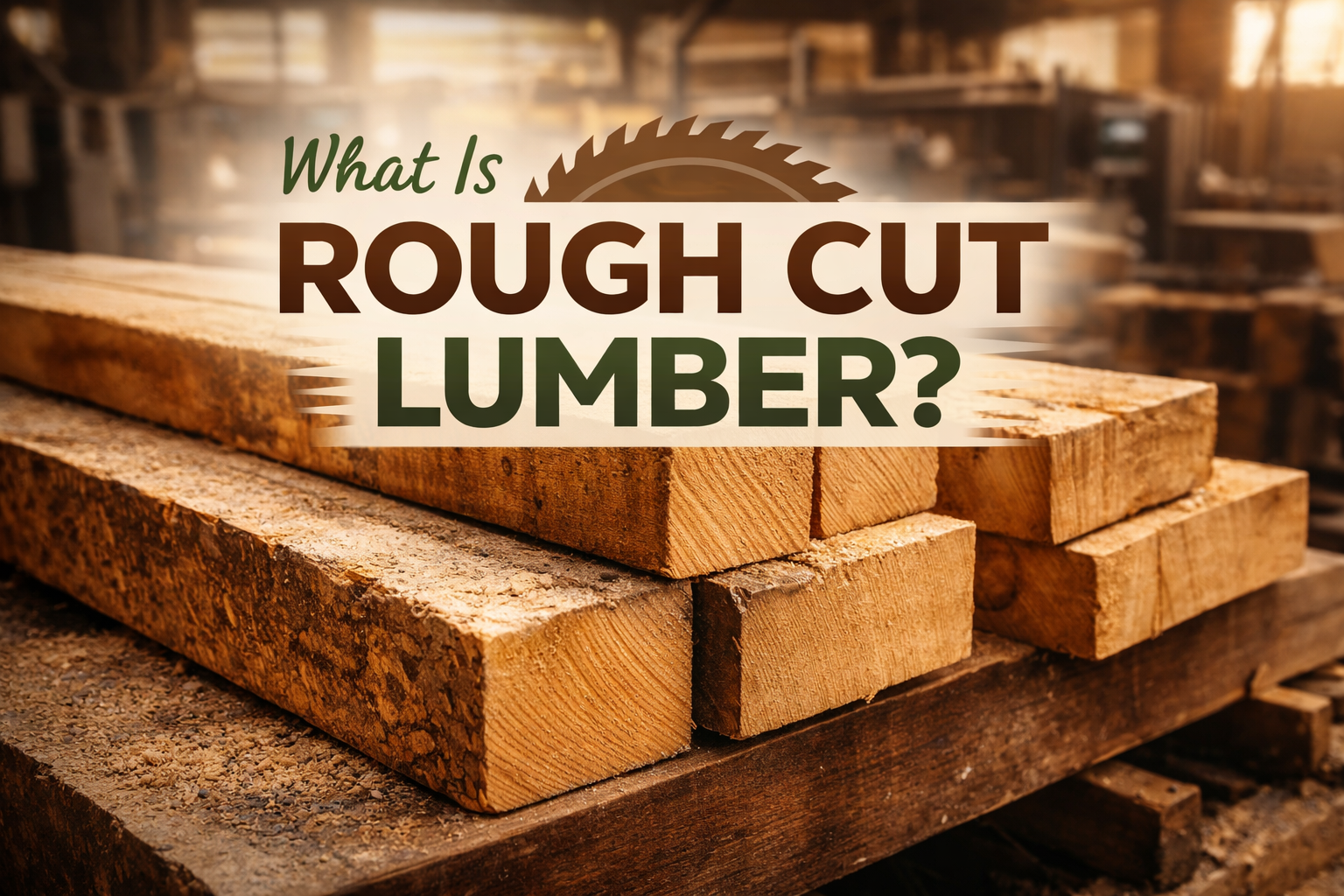 What is rough cut lumber?
