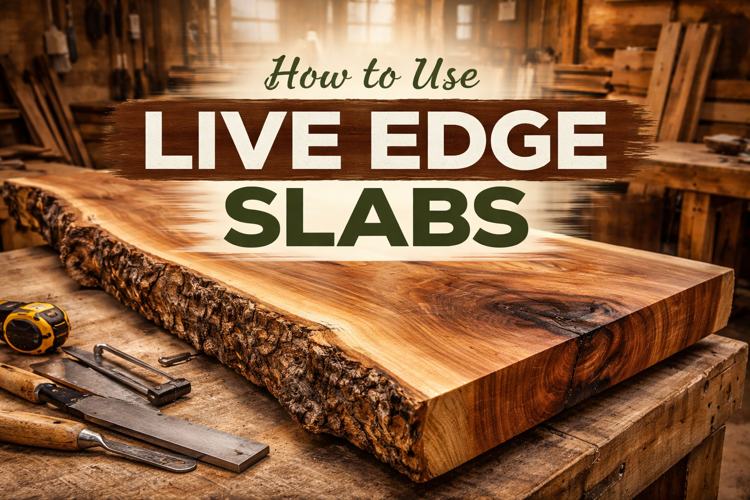 How to Use Live Edge Slabs (Complete Guide)