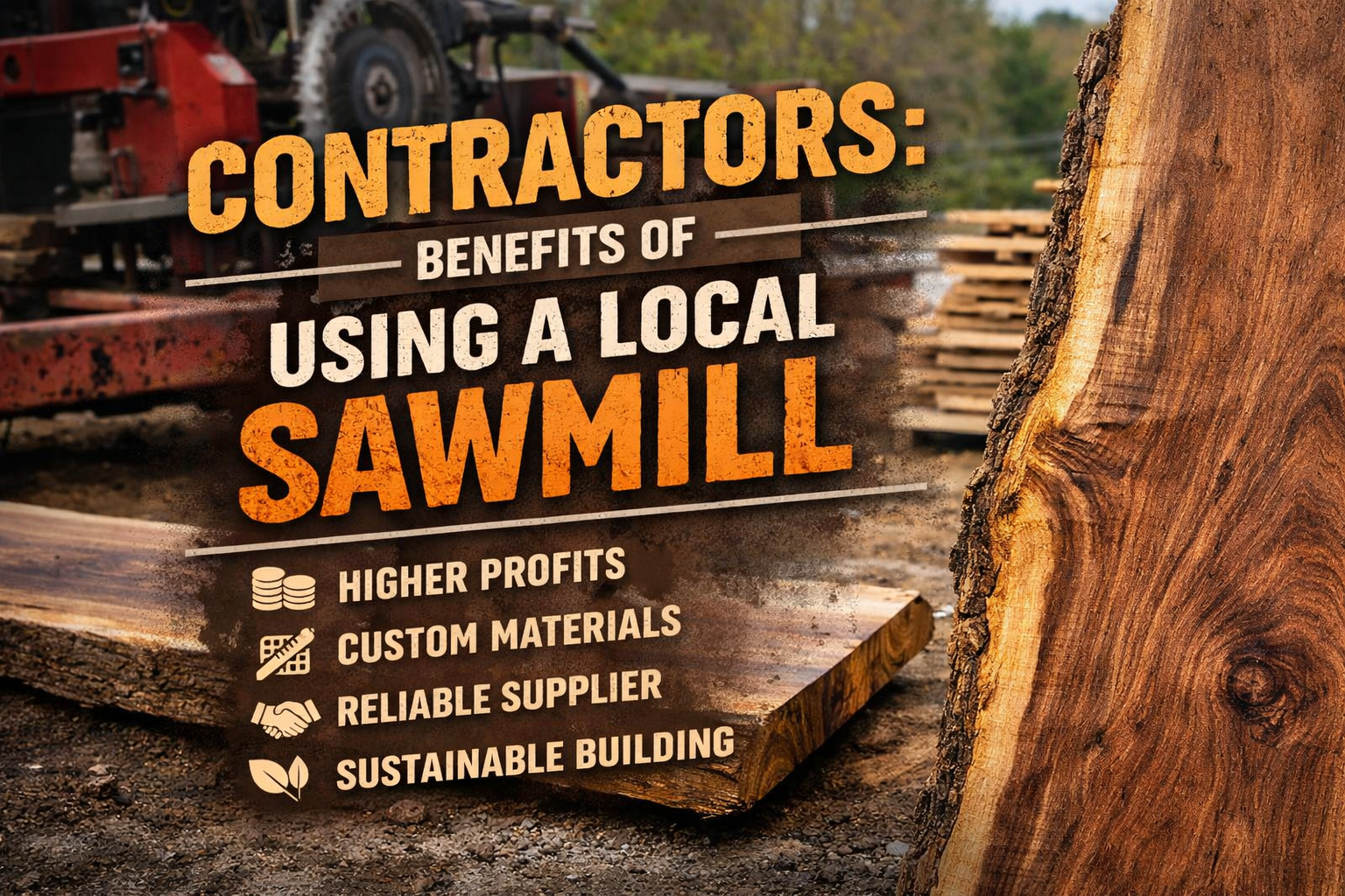 Why Contractors Should Work With Local Sawmills