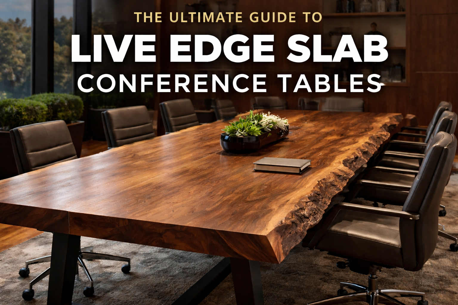 The Ultimate Guide to Custom Live-Edge Slab Conference Tables