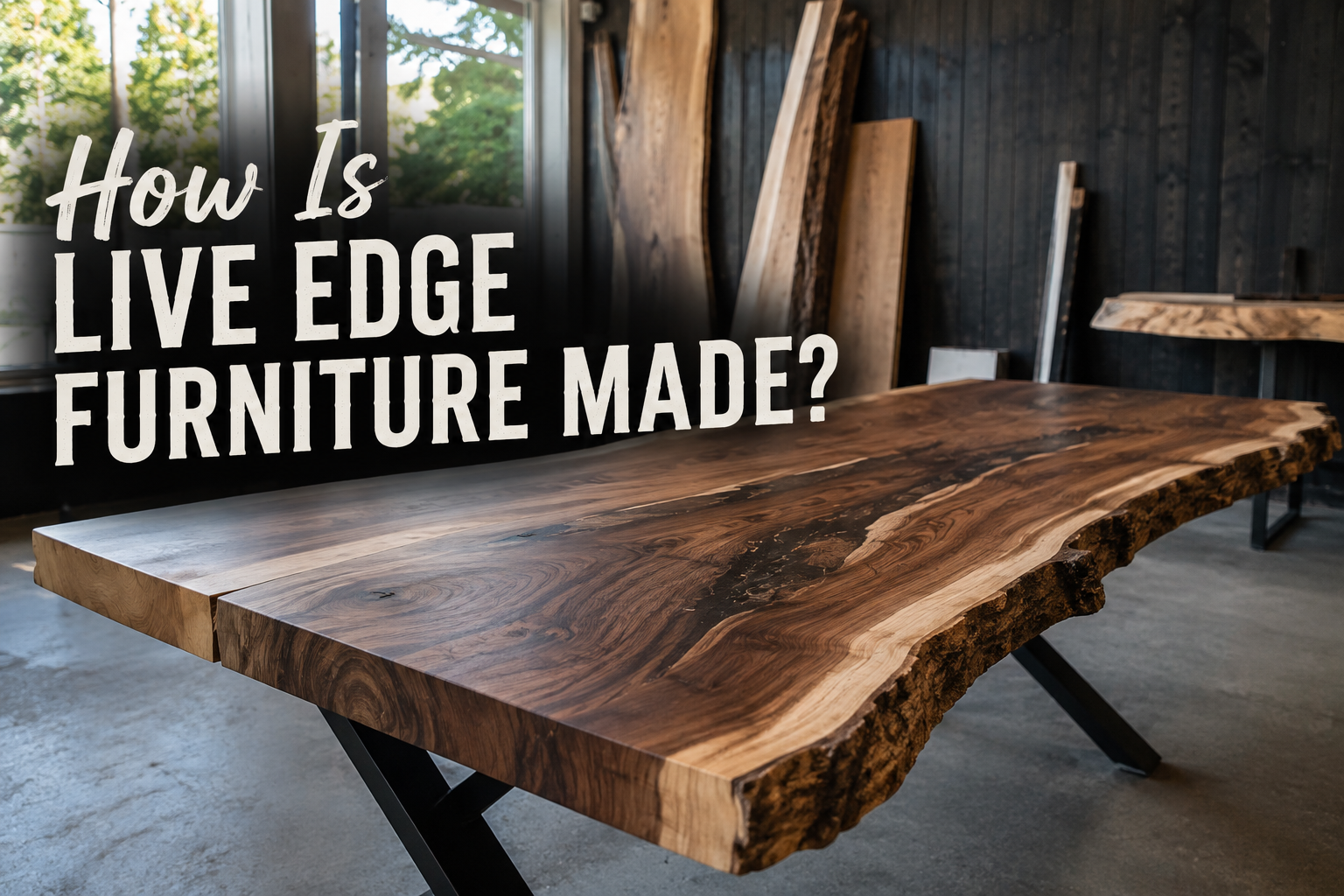 How Is Live Edge Furniture Made?
