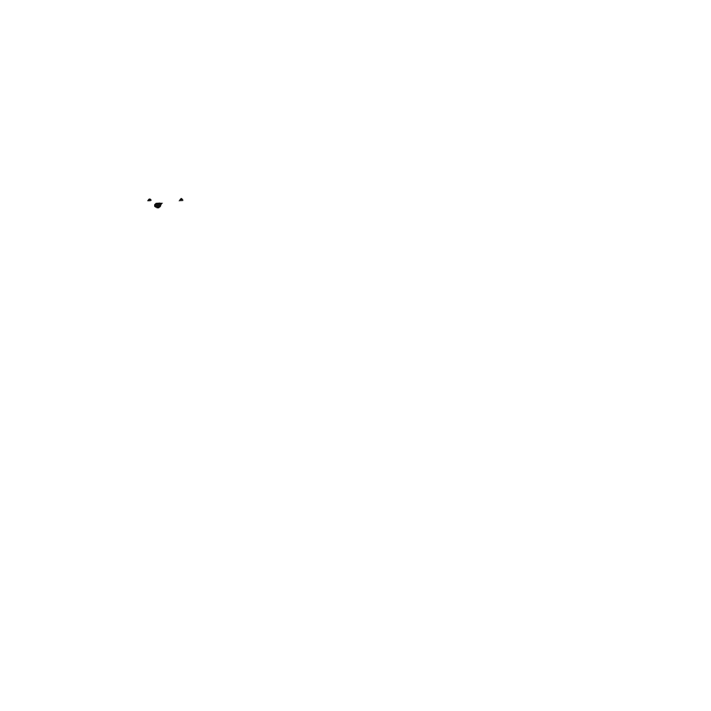 Minimalist illustration of a white dog on a flat white background