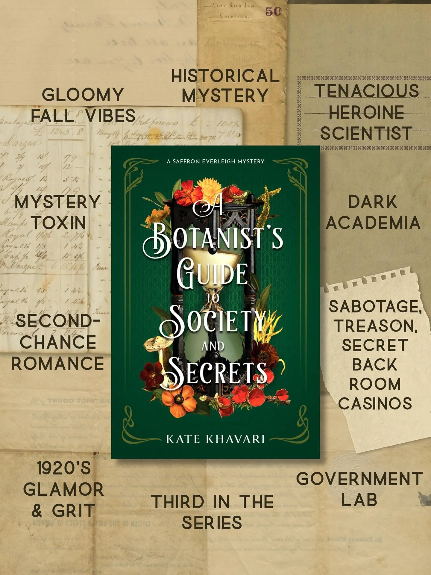 A BOTANISTS GUIDE TO SOCIETY AND SECRETS is a Kindle Daily Deal today, which means you can get this gorgeous, autumnal mystery for just $1.99 today. 

In this historical mystery:

🍁 Gloomy fall vibes
🧪 Mystery toxin
💔 Second chance romance
✨ 1920&