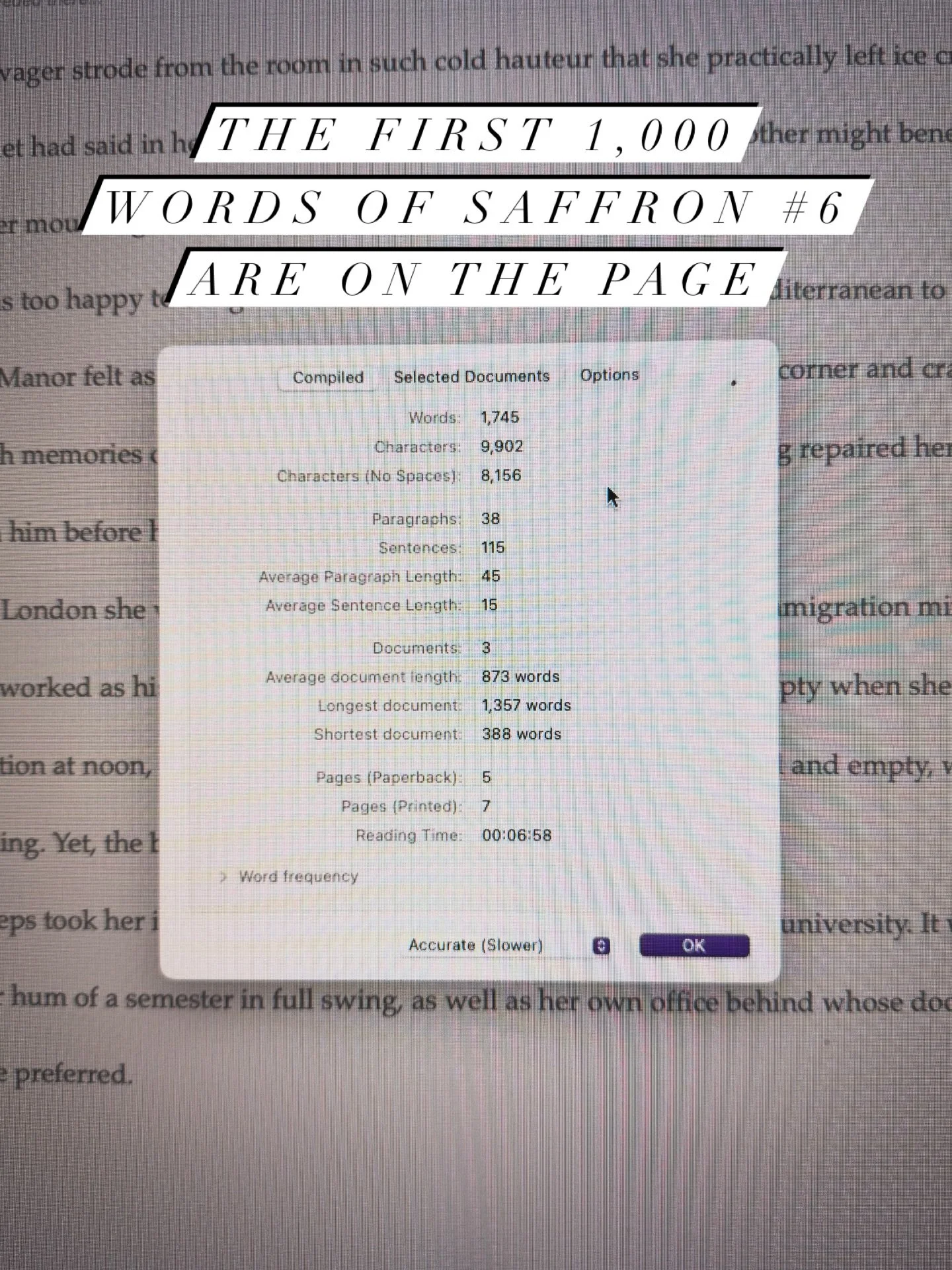 New year, new story&hellip;

I&rsquo;ve been plotting. Now it&rsquo;s time to make it happen!

#drafting #amdrafting #saffroneverleighmystery #authorlife #historicalmystery