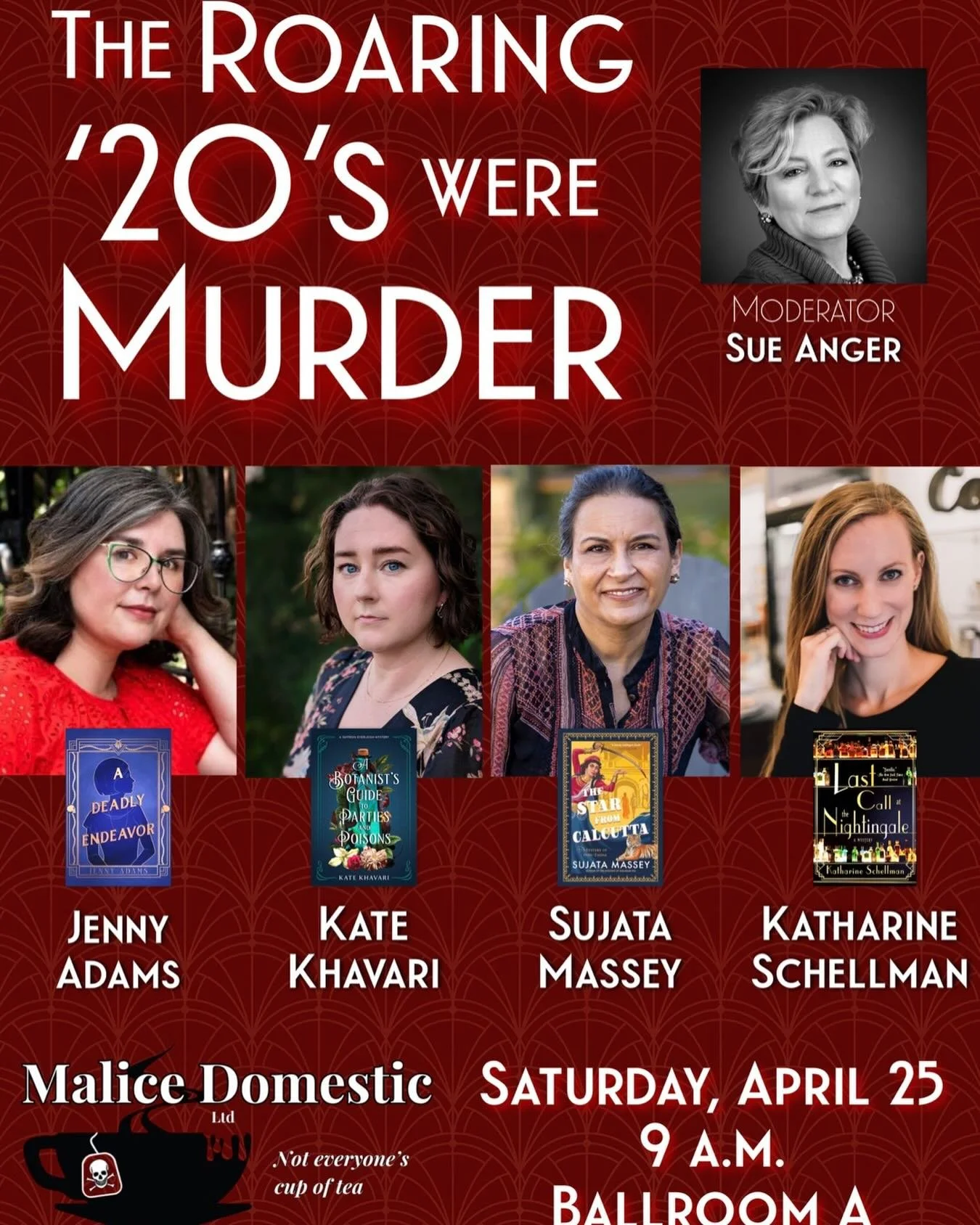 Start your Day 2 of @malicedomestic off right with the Roaring 20&rsquo;s Were Murder panel discussion at 9am!

#malicedomestic #malicedomestic2026