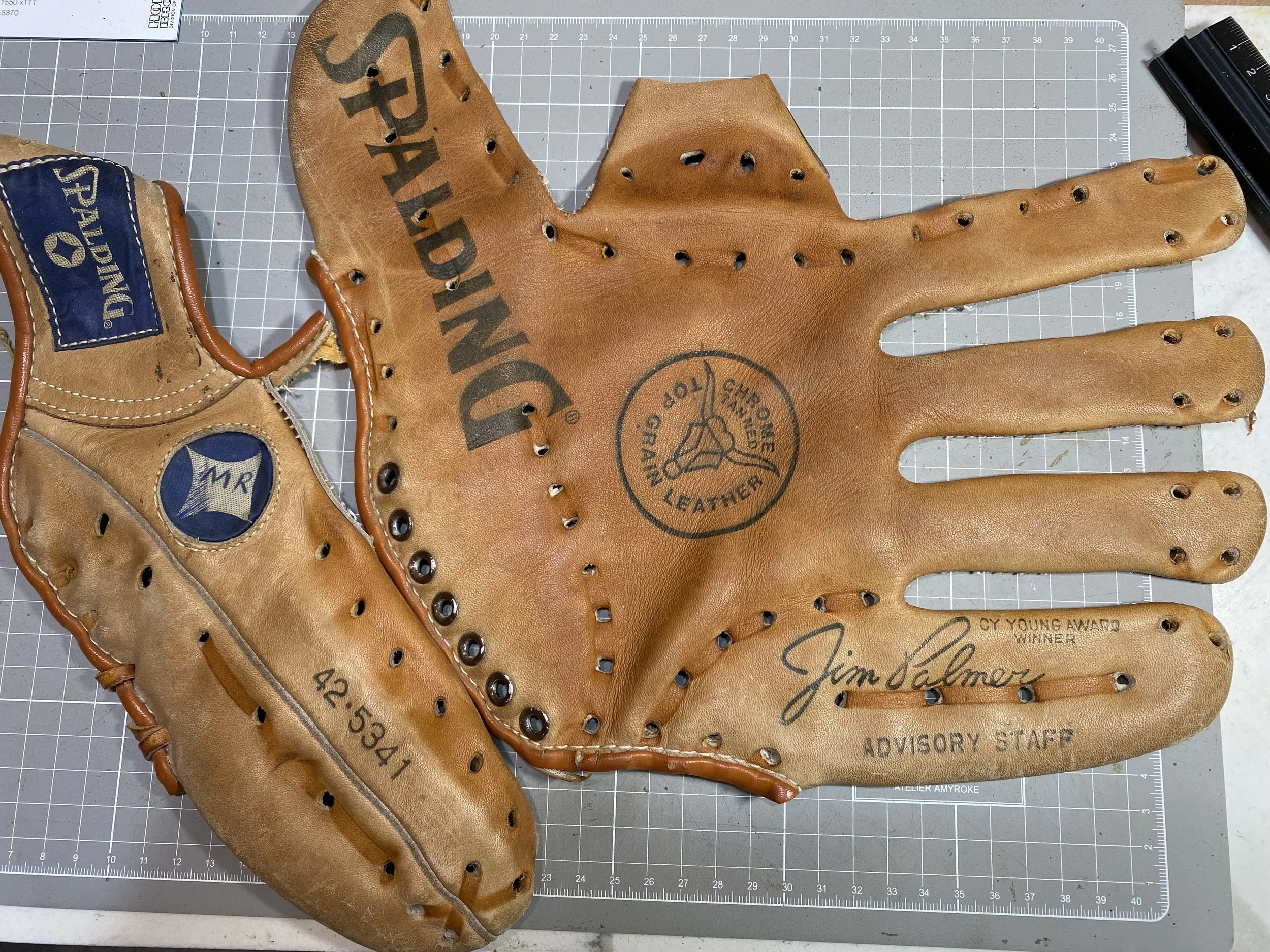 20mm Jim Palmer Handmade Baseball Glove Watch Strap Orioles Omega Panerai 73/125