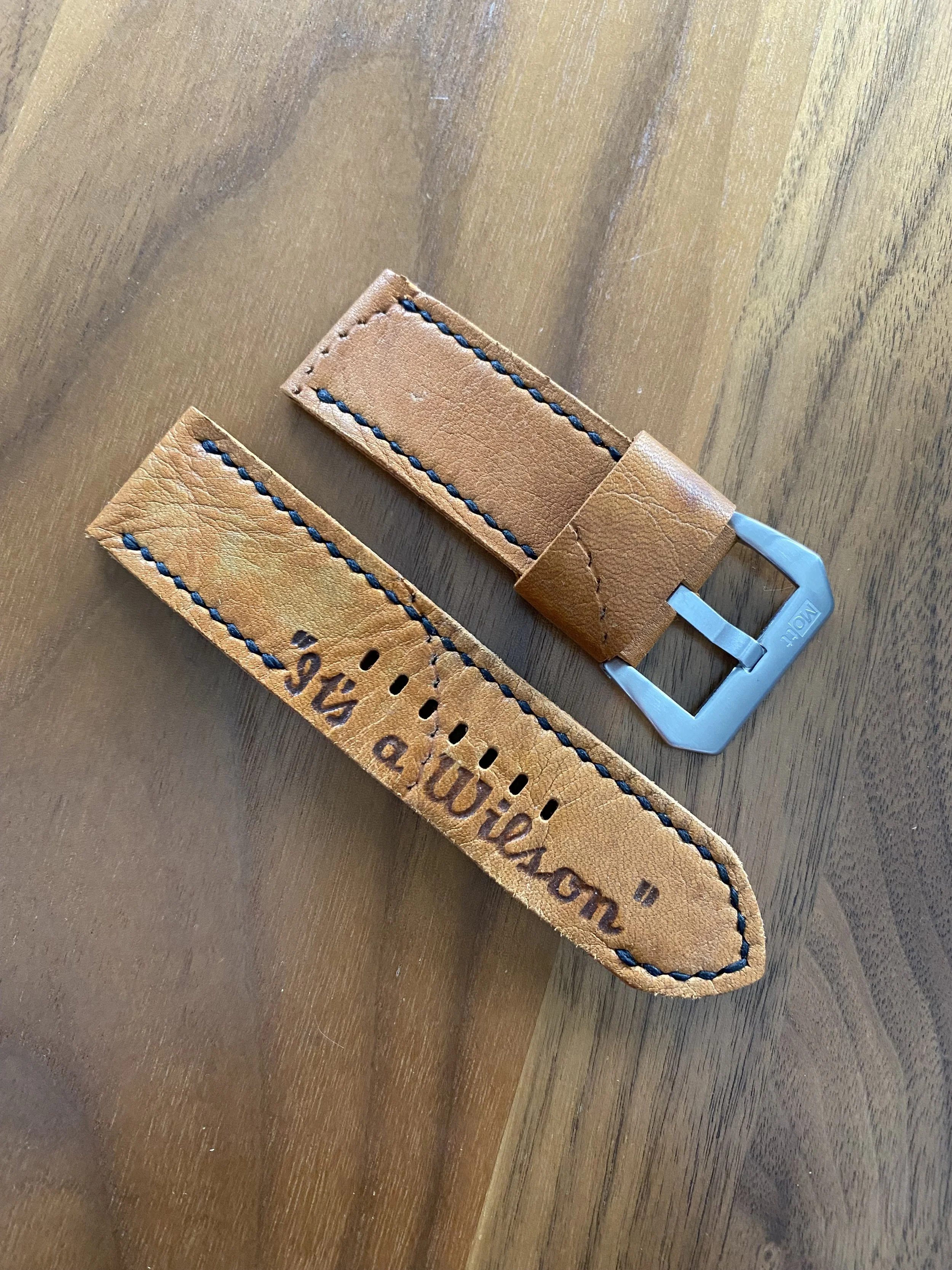 26mm It’s a Wilson Handmade Baseball Glove Watch Strap Panerai 72/125