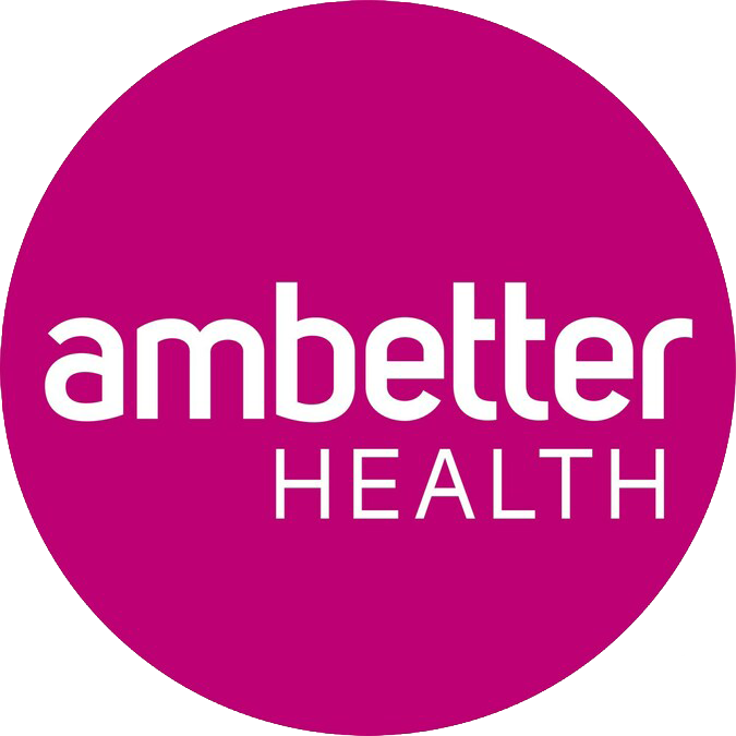 Pink circular logo with the words 'ambetter HEALTH' in white text.