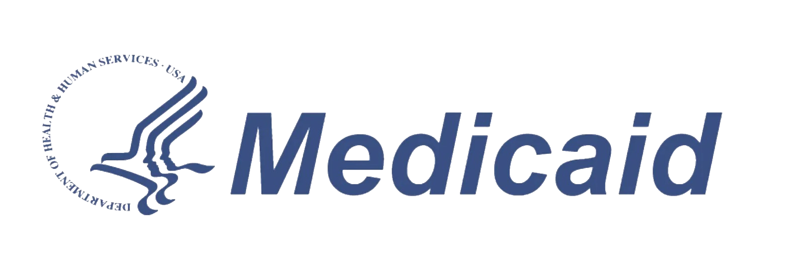 Logo of Medica with a stylizedc figure of a person and the word 'Medica' in blue.