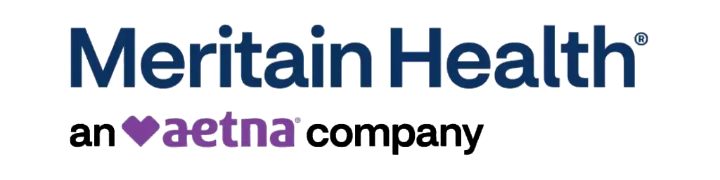 Meritain Health logo with the text "an Aetna company" beneath it.