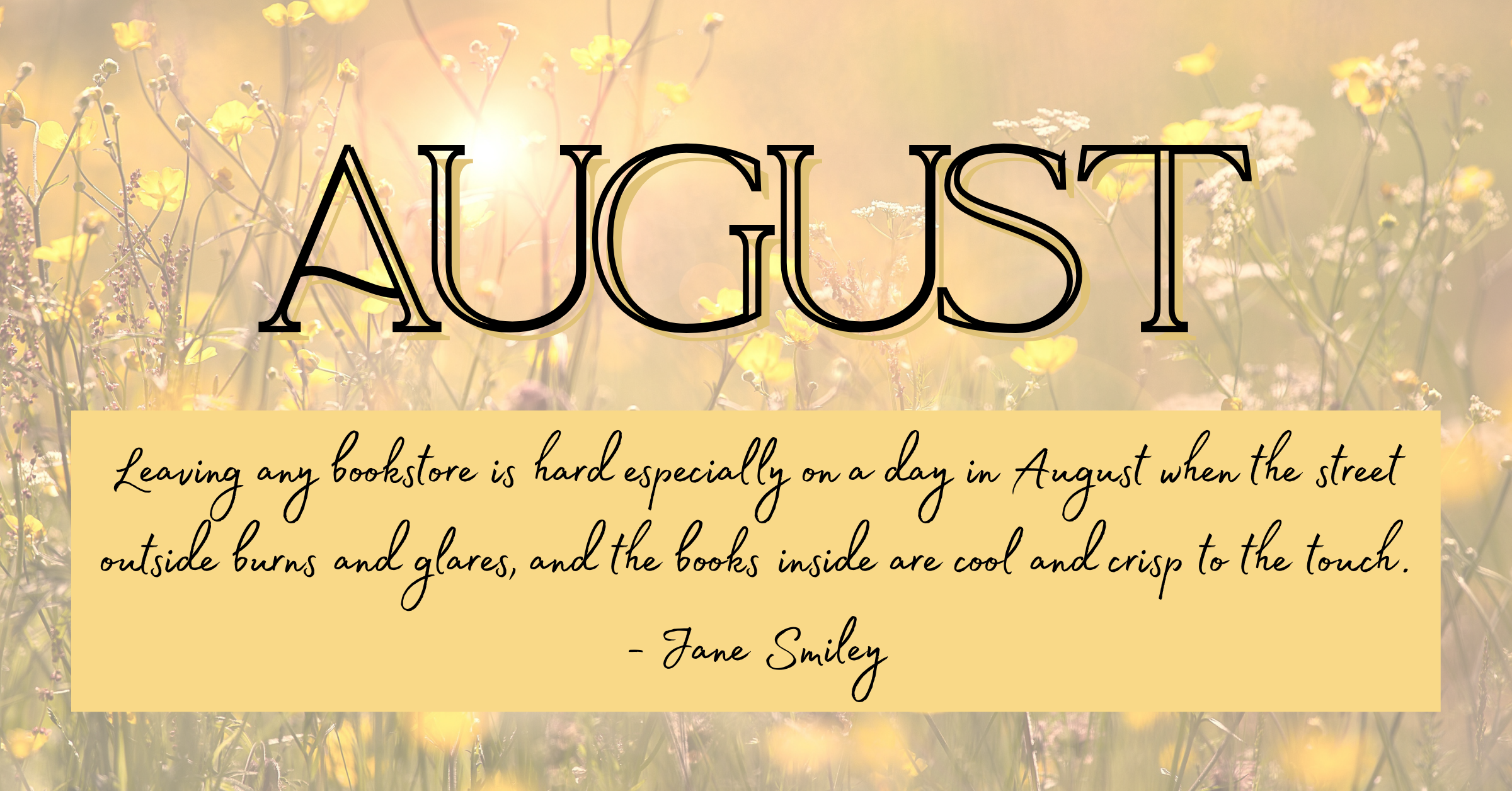 August Monthly Newsletter