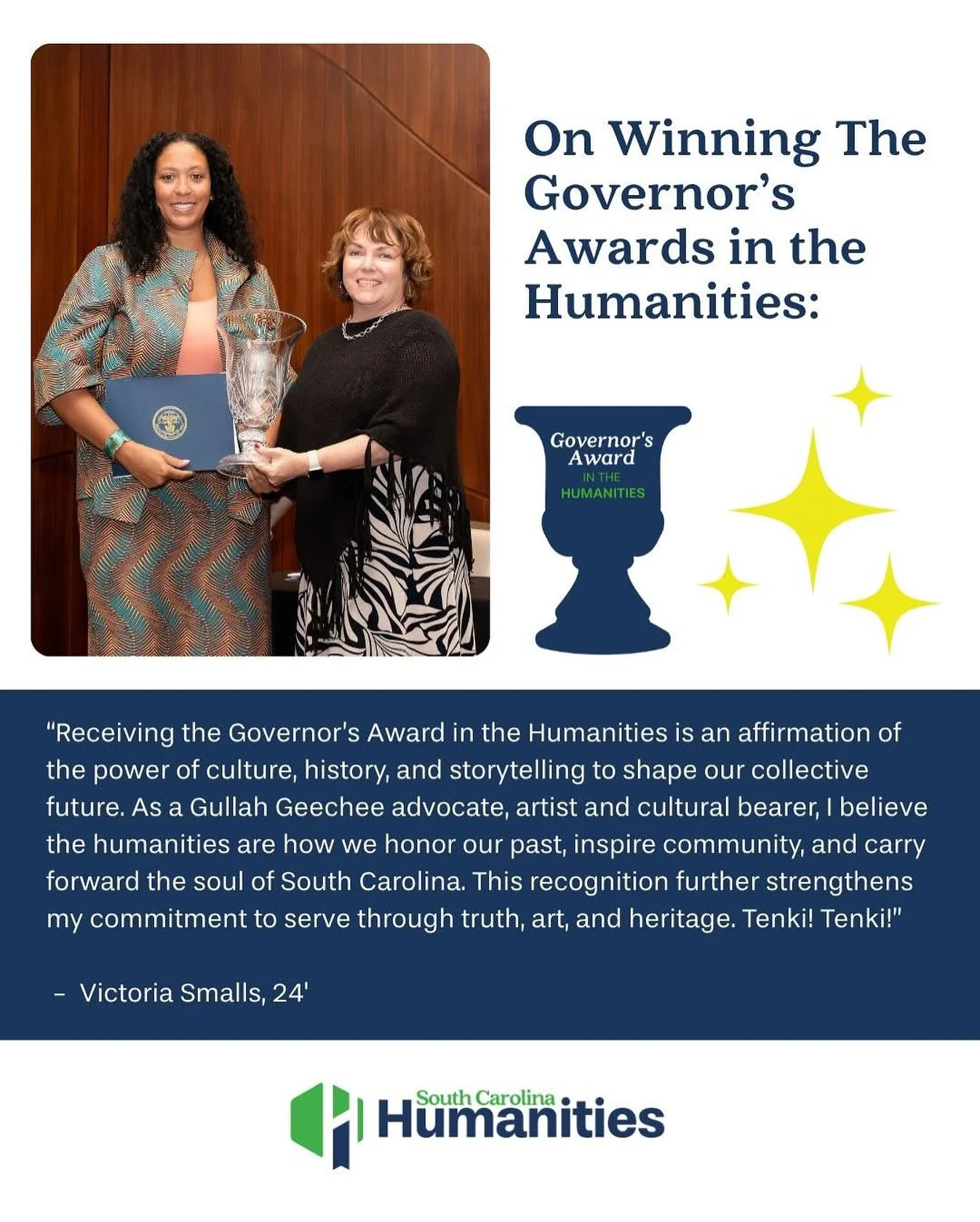 Last chance to nominate for the Governor&rsquo;s Awards in the Humanities or the Akers Prize Award! The deadline is this Sunday. Celebrate outstanding contributions in the humanities. 🏆 🏆 See what past winners have said about winning these prestigi