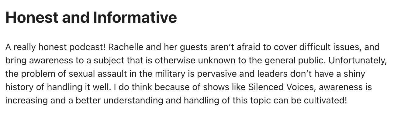 A review on Apple Podcasts