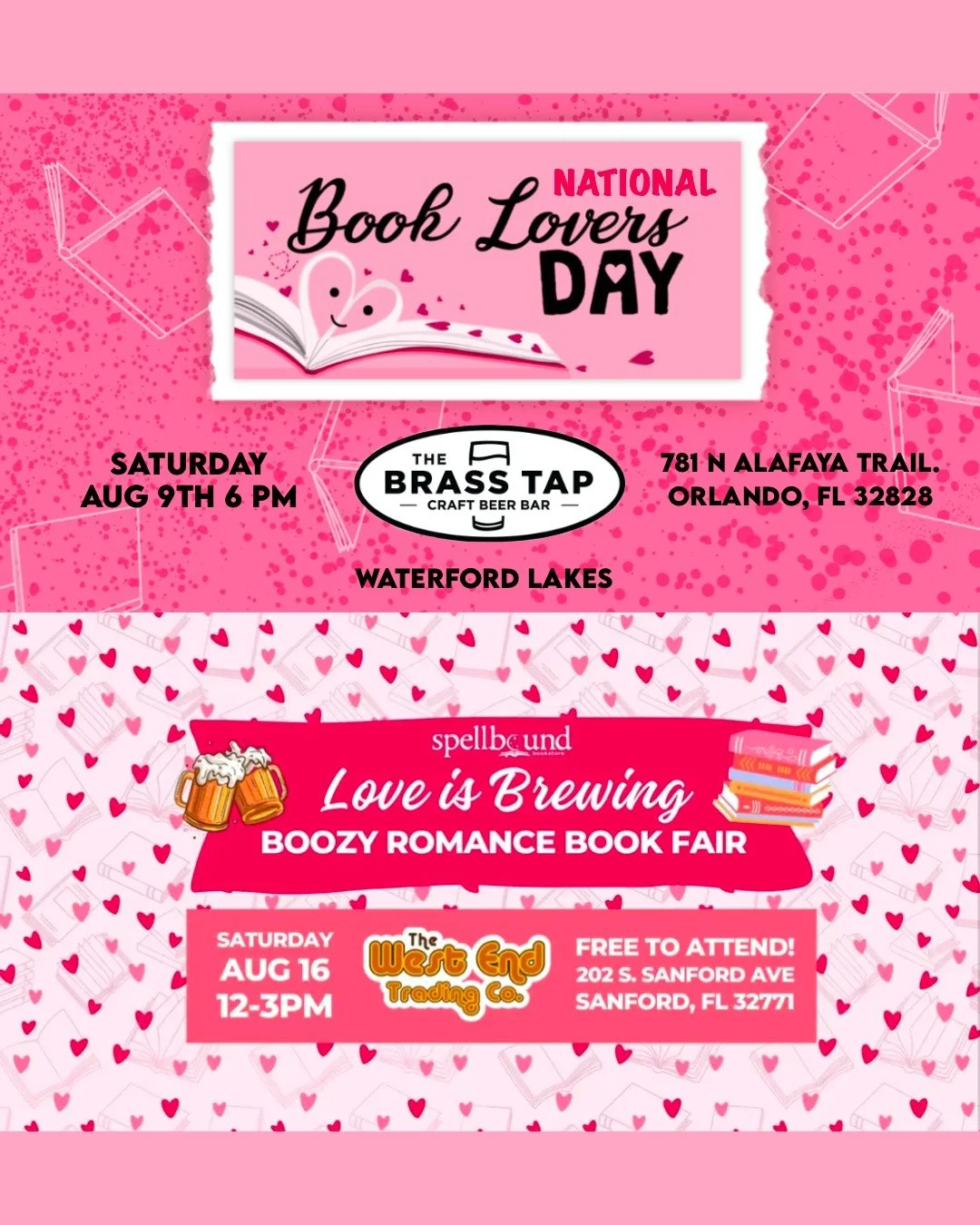 Happy August! I've got some fun events coming up this month and after having my head down drafting for the summer, I am looking forward to seeing you! Come out to @brasstapwaterfordlakes and @drinkatwestend, and let's have a toast and talk books!