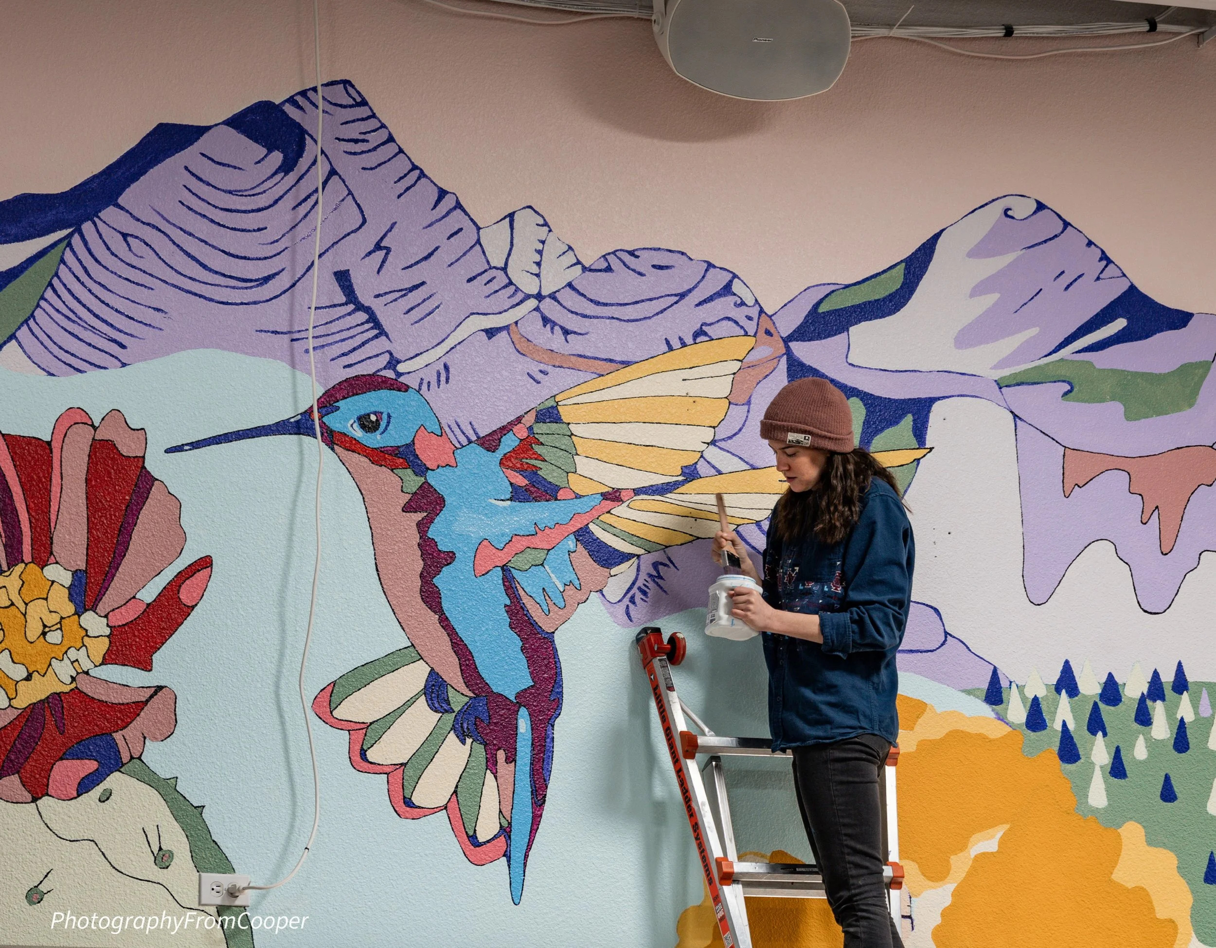 Grip Bouldering Gym Mural 2024
