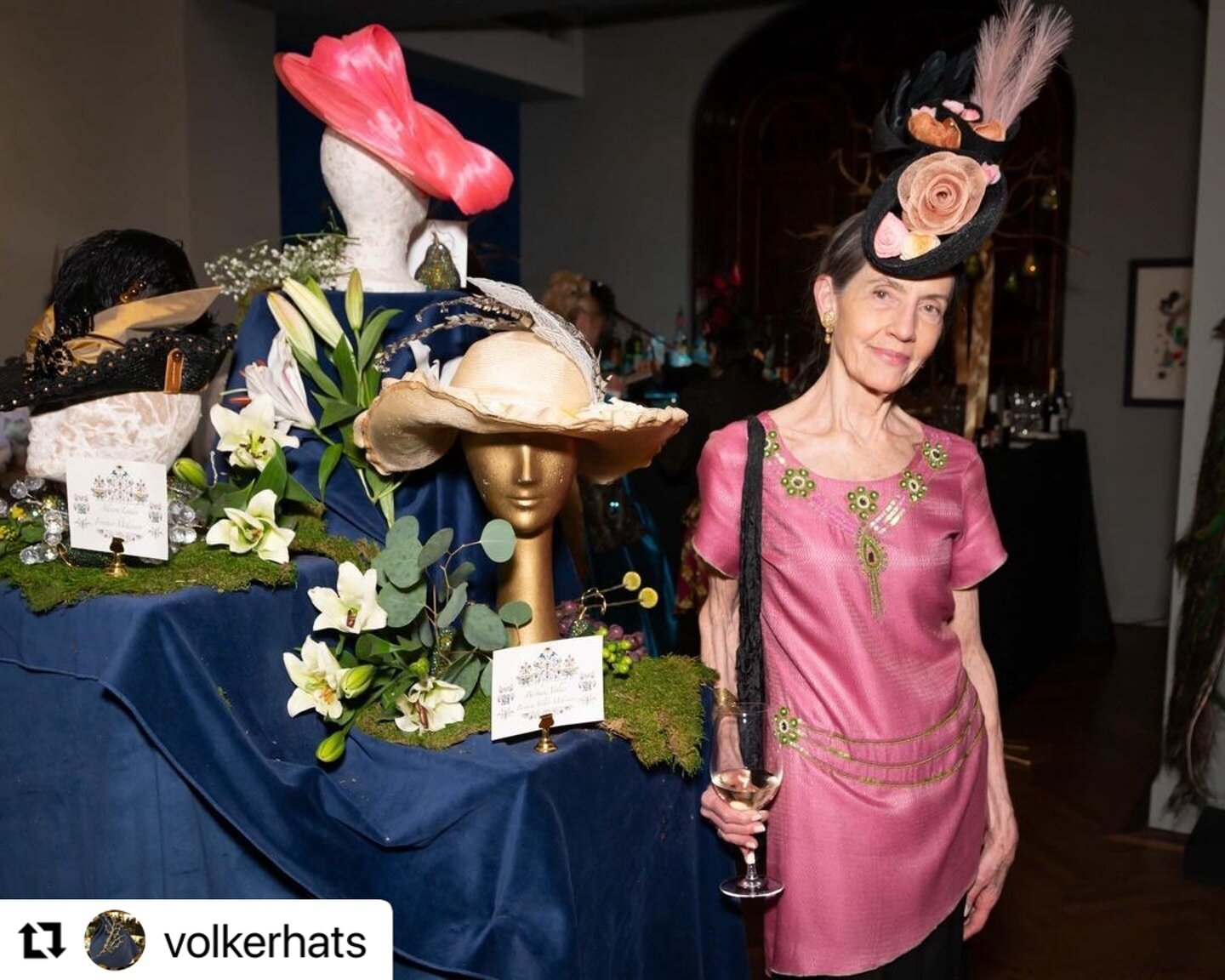 #Repost @volkerhats 
・・・
💐🌸So thrilled to be part of the 10th Annual Bonnet Bash presented by the National Arts Club in New York City on March 15th. As featured designers at the event, 18 Milliners Guild members from across the USA exhibited their 