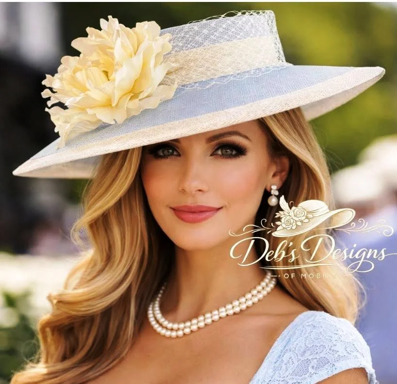 light blue hat with ivory veiling - 4-6-26.jpg