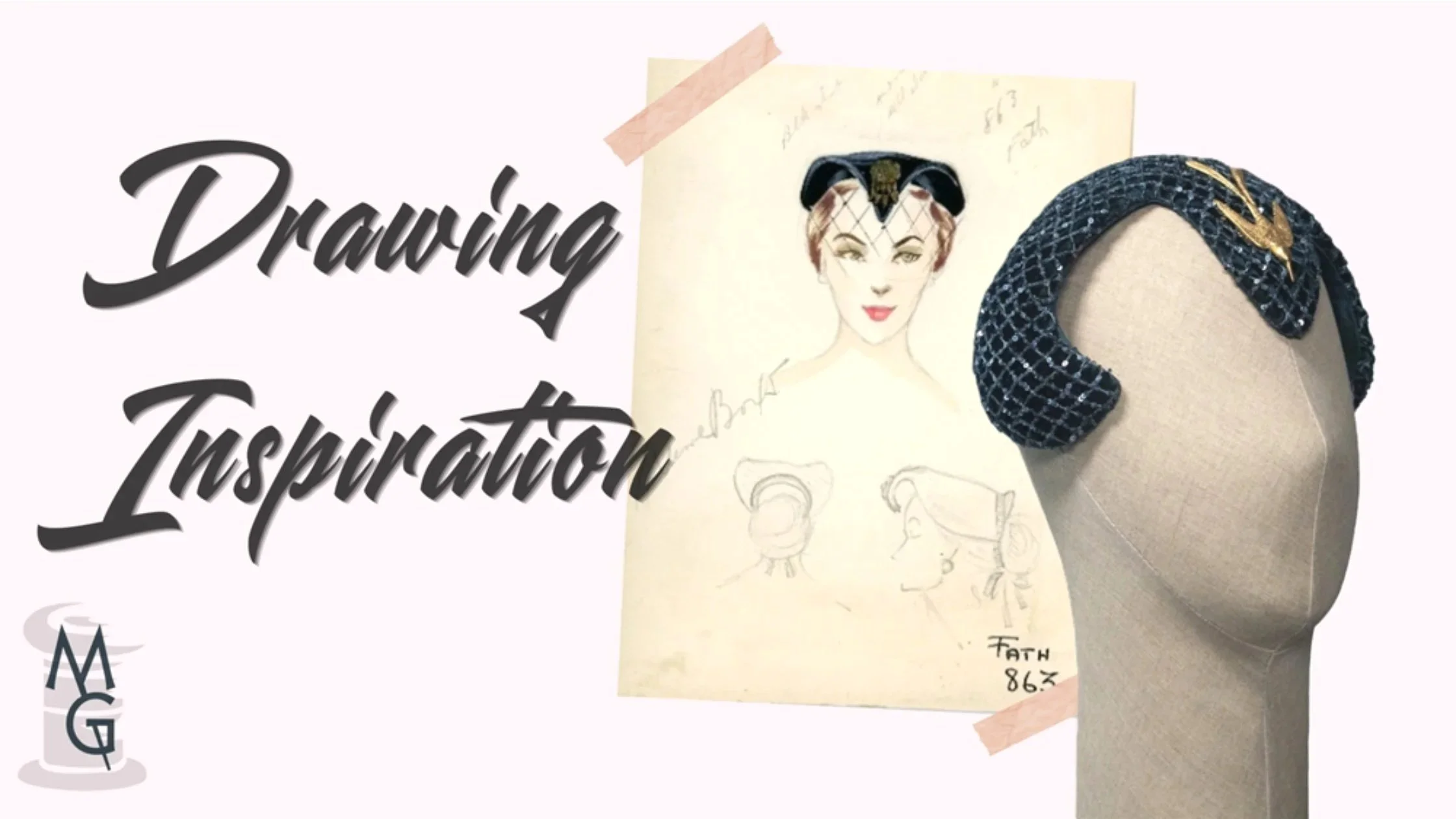 Drawing Inspiration Millinery Exhibit