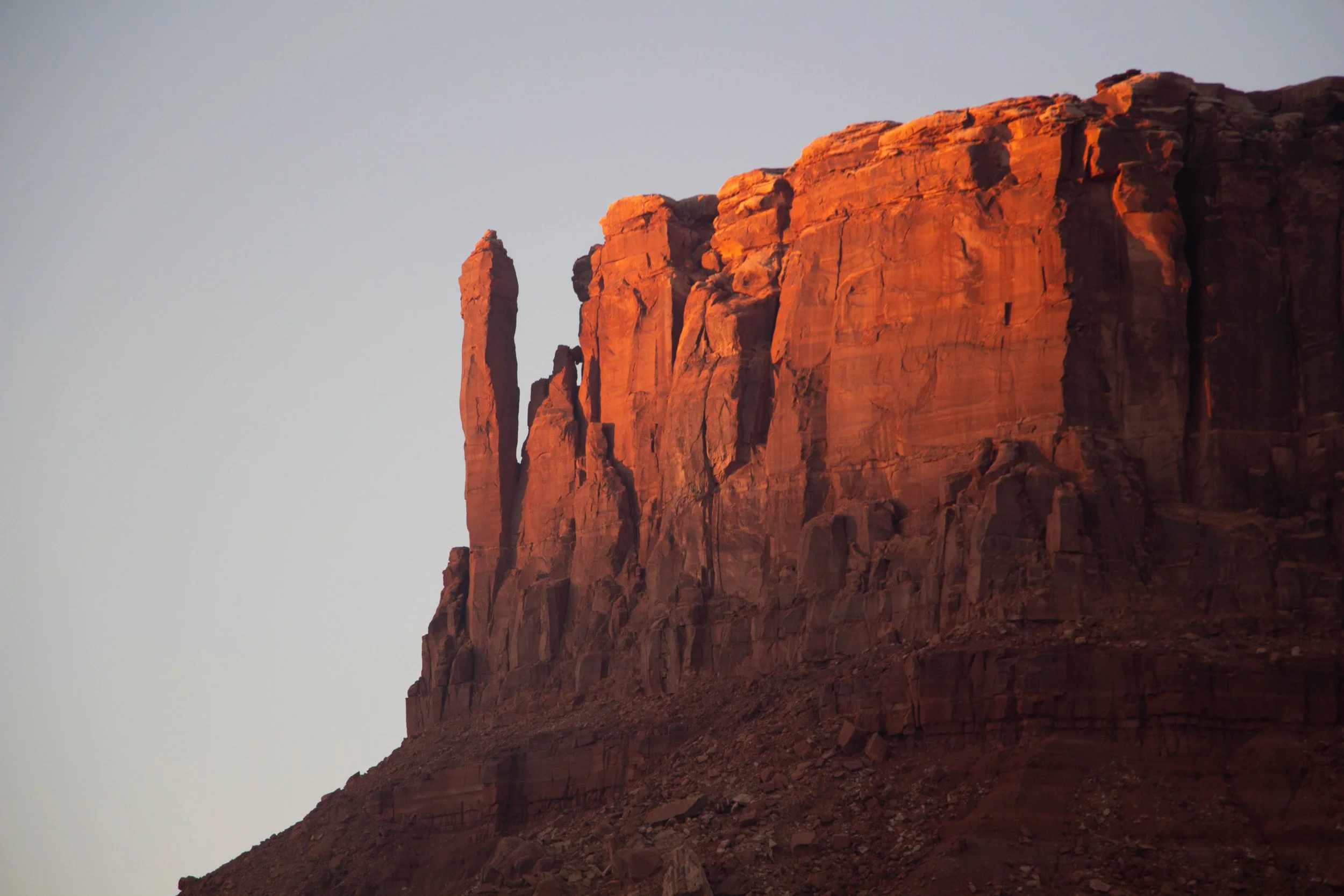 Rock with less sunlight / Canyonlands NP