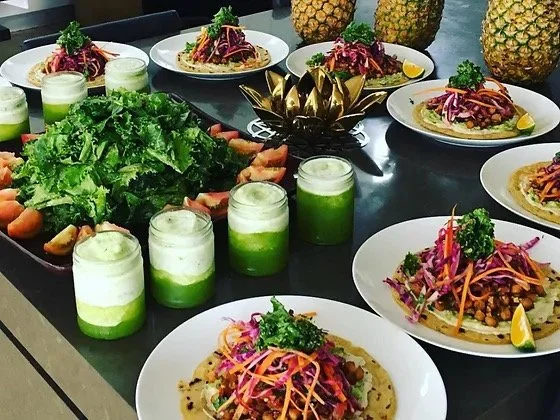 Plant-based retreat meal
