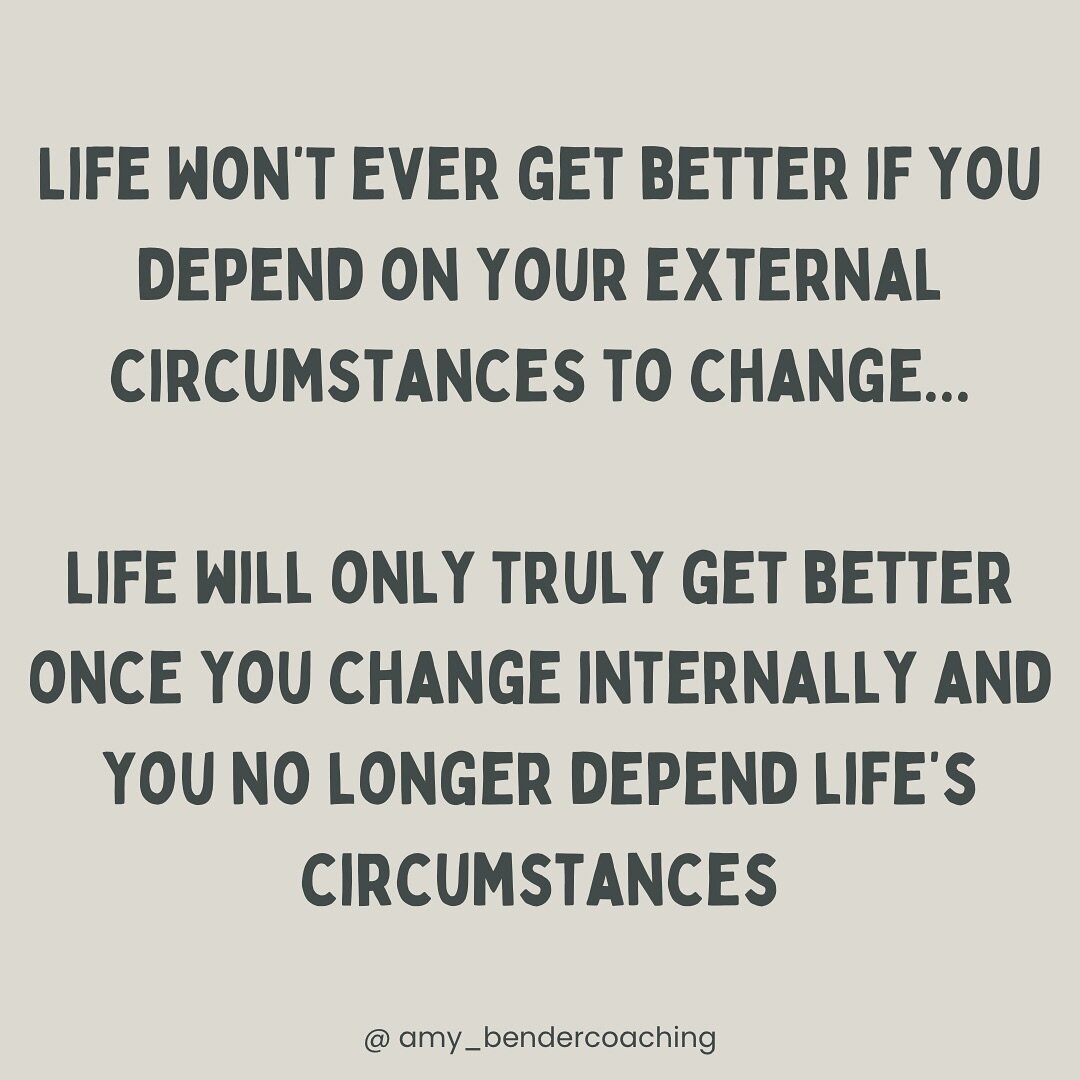 You can&rsquo;t control life! 

It&rsquo;s always going to present you with ups and downs

BUT when you are centered within yourself, you can handle anything life throws at you&hellip;

AND you are not at the mercy of life&rsquo;s circumstances

Life