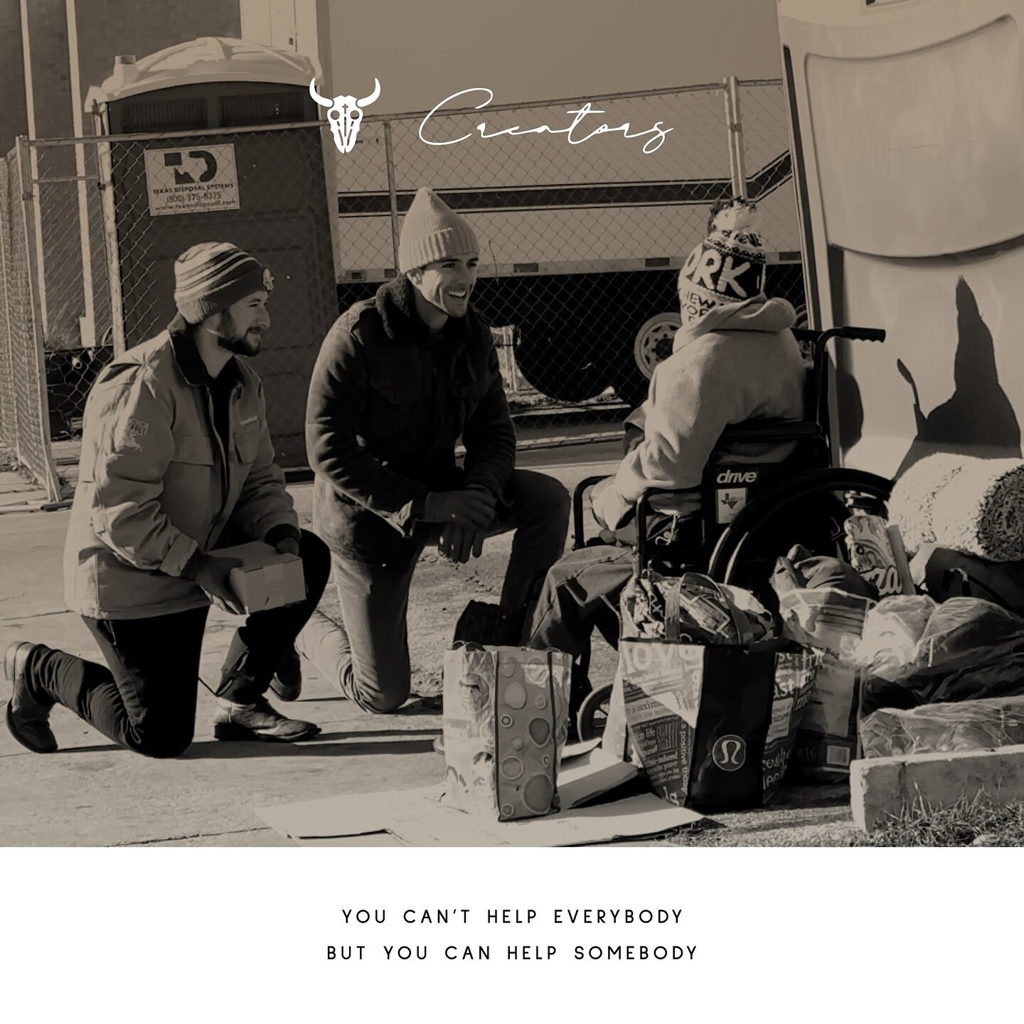 for the underserved and overlooked. last year around Christmas we met around 30 people in the streets of Austin and provided food and winter supplies to help them stay warm.

this year we&rsquo;ll be doing it again on friday december 15th. each pack 