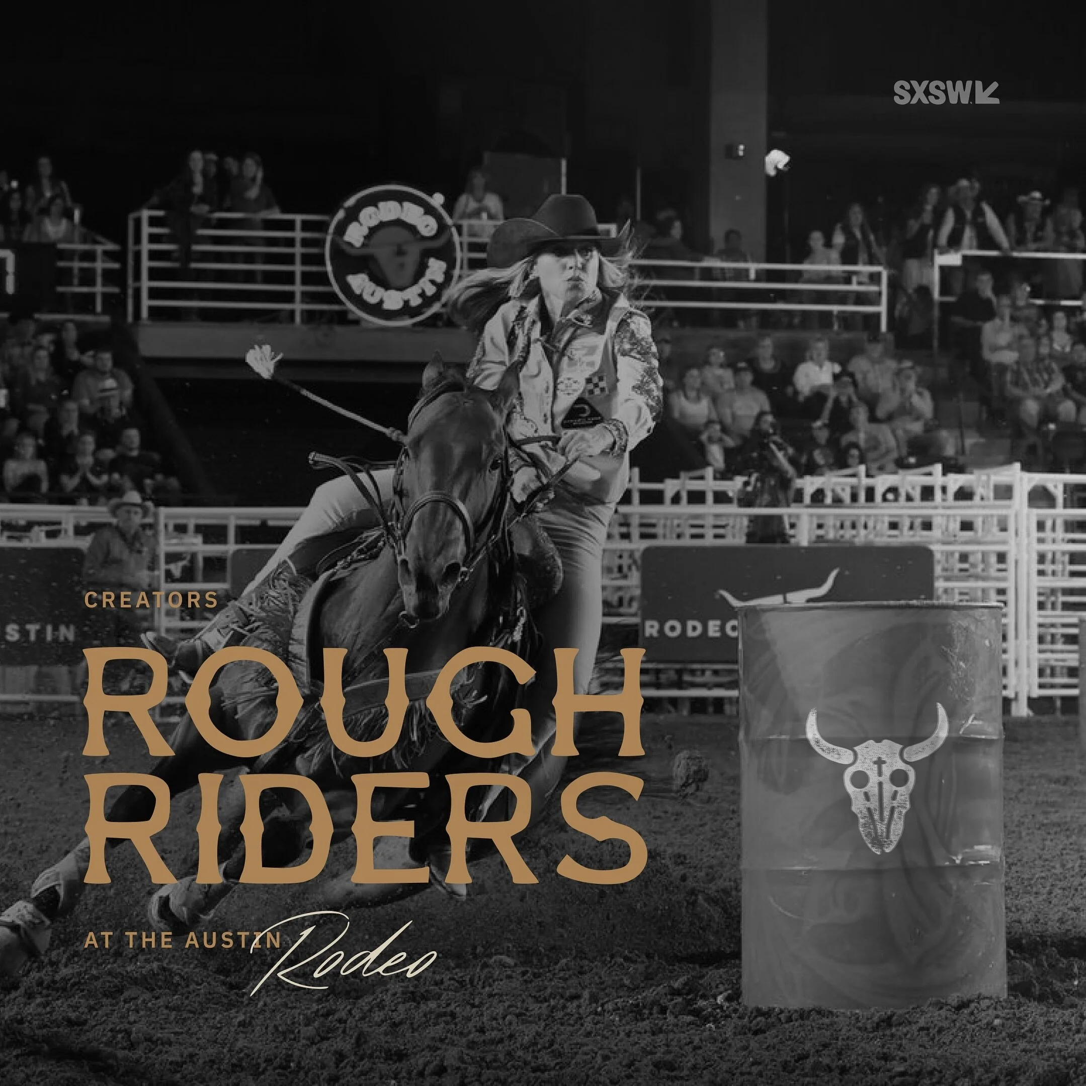 come take over the Austin Rodeo at our 2nd annual Rough Riders x SXSW event on 3.16 

it will be a nostalgic night of corn dogs, caramel corn, cotton candy and a little good ol&rsquo; fashion hog tyin&rsquo;. 

dm us for a $50 ticket and we&rsquo;ll 