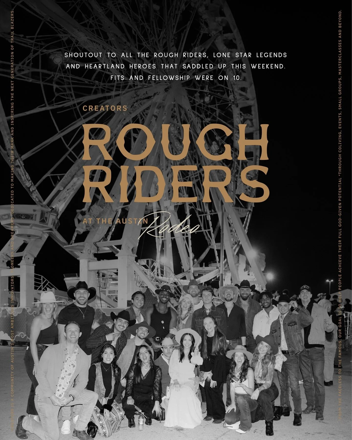 shoutout to all the rough riders, lone star legends and heartland heroes that came through this weekend. fits and fellowship were on 10.