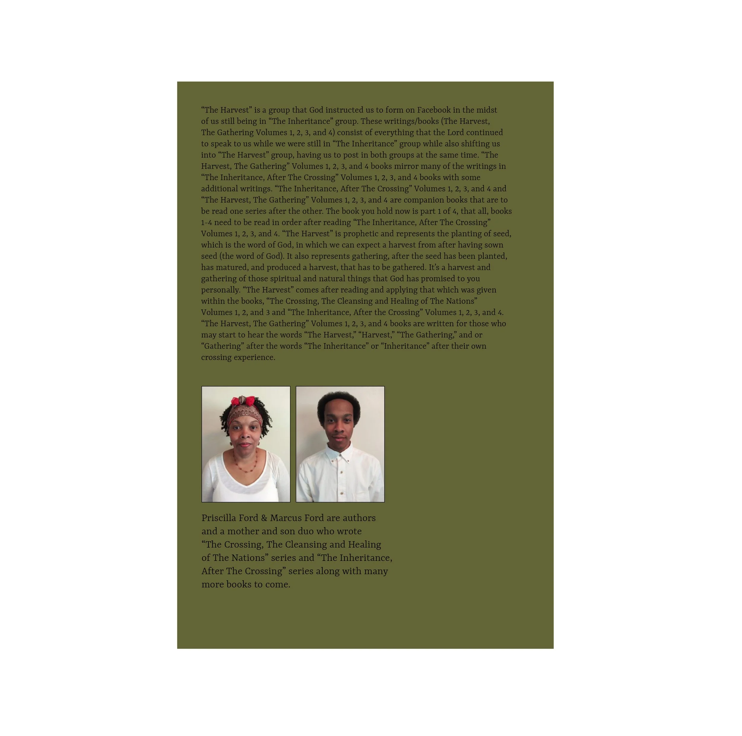 Back Cover The Harvest, The Gathering Volume 1 with Background.jpg