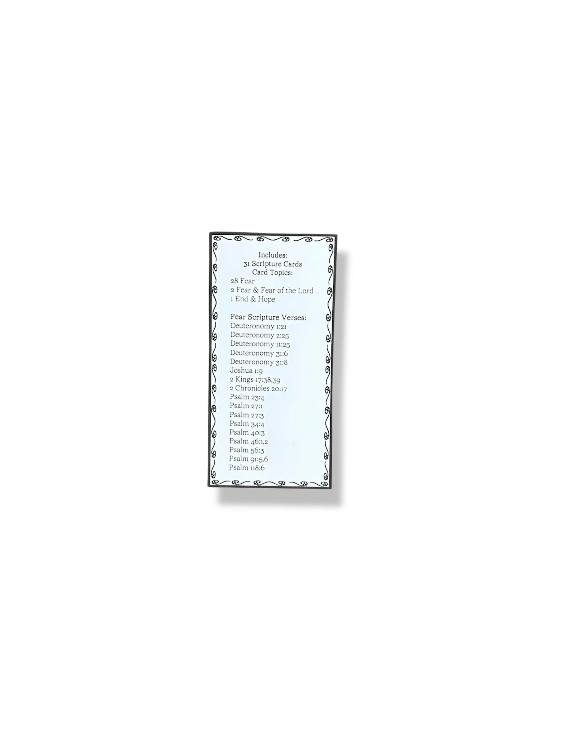 Scripture Pocket Scripture Cards Fear Set 1 Cards